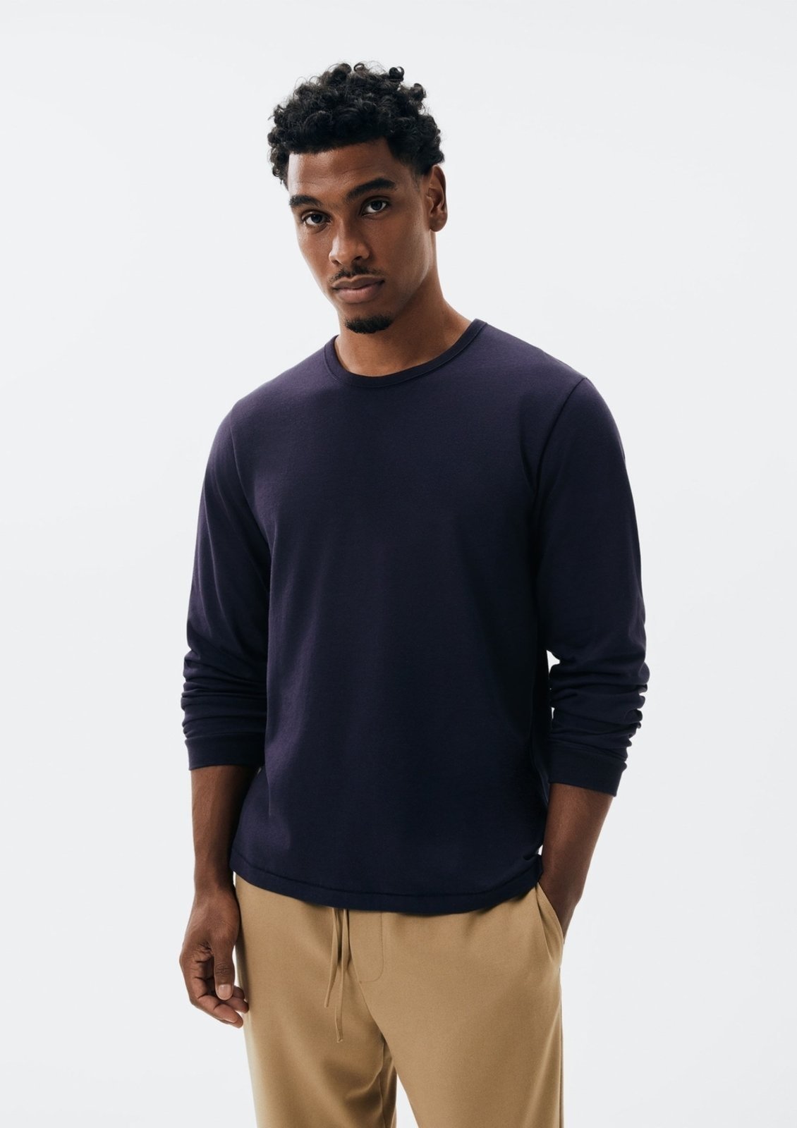 Camiseta Básica Masculina Slim Manga Longa Hering