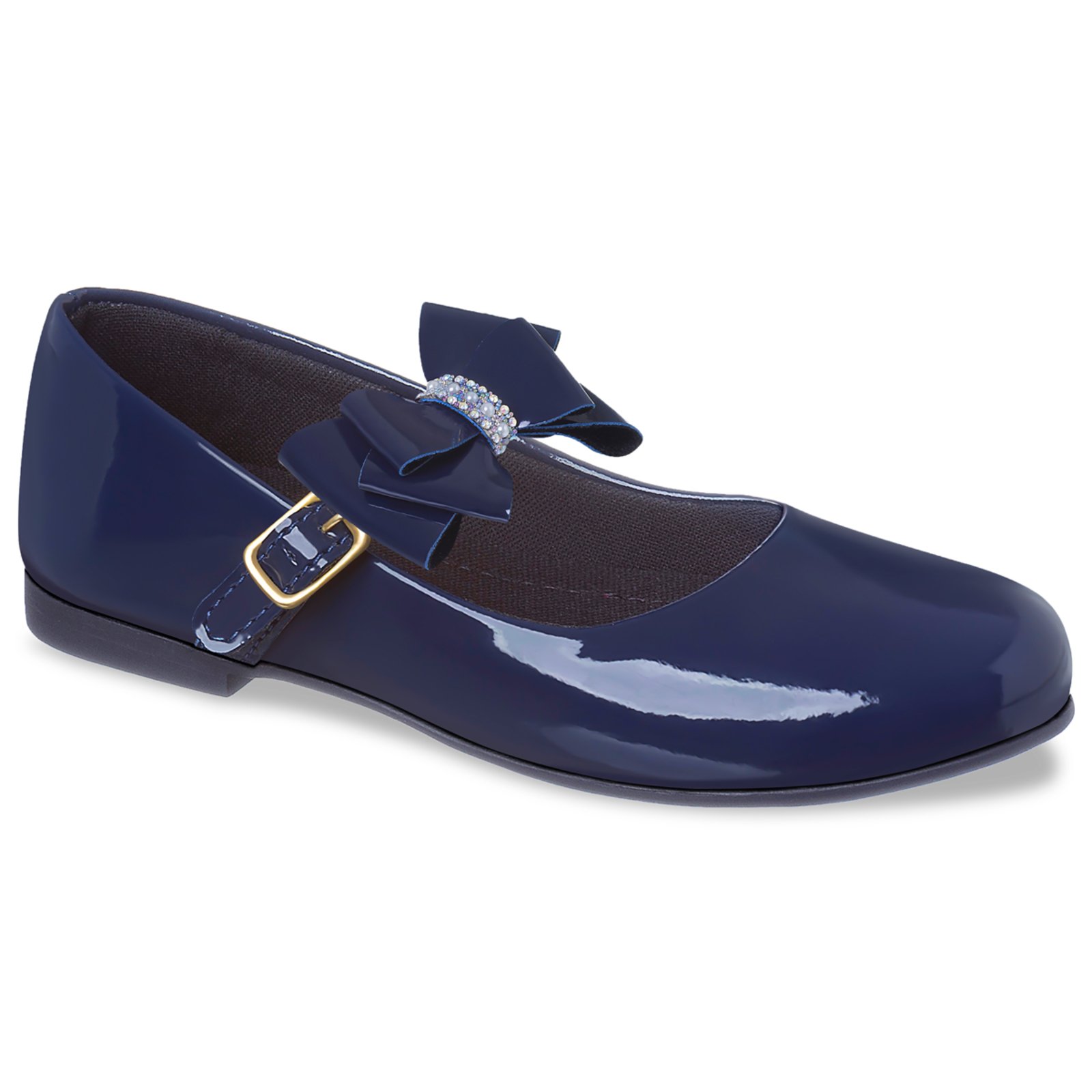 Infantil – Sapatilha Menina Social Estilo Boneca Azul Marinho Pepite