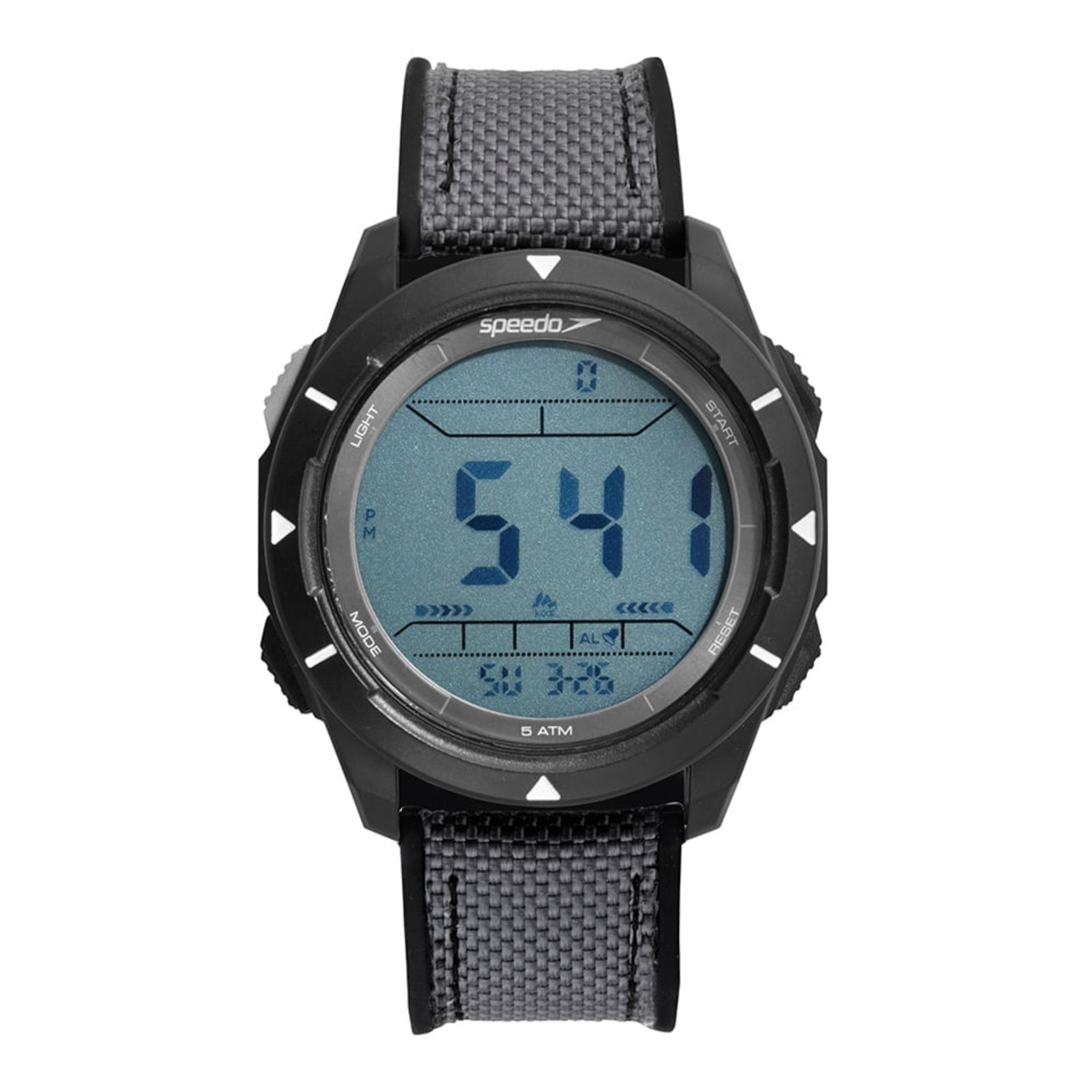 Vista 2 Relógio Speedo Digital Contador de Passos preto preto