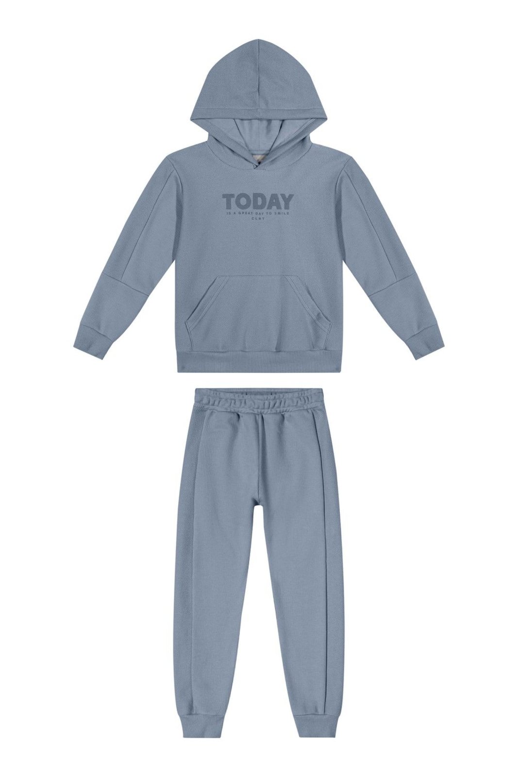 Infantil - Conjunto Moletom Menino Capuz Colorittá Azul