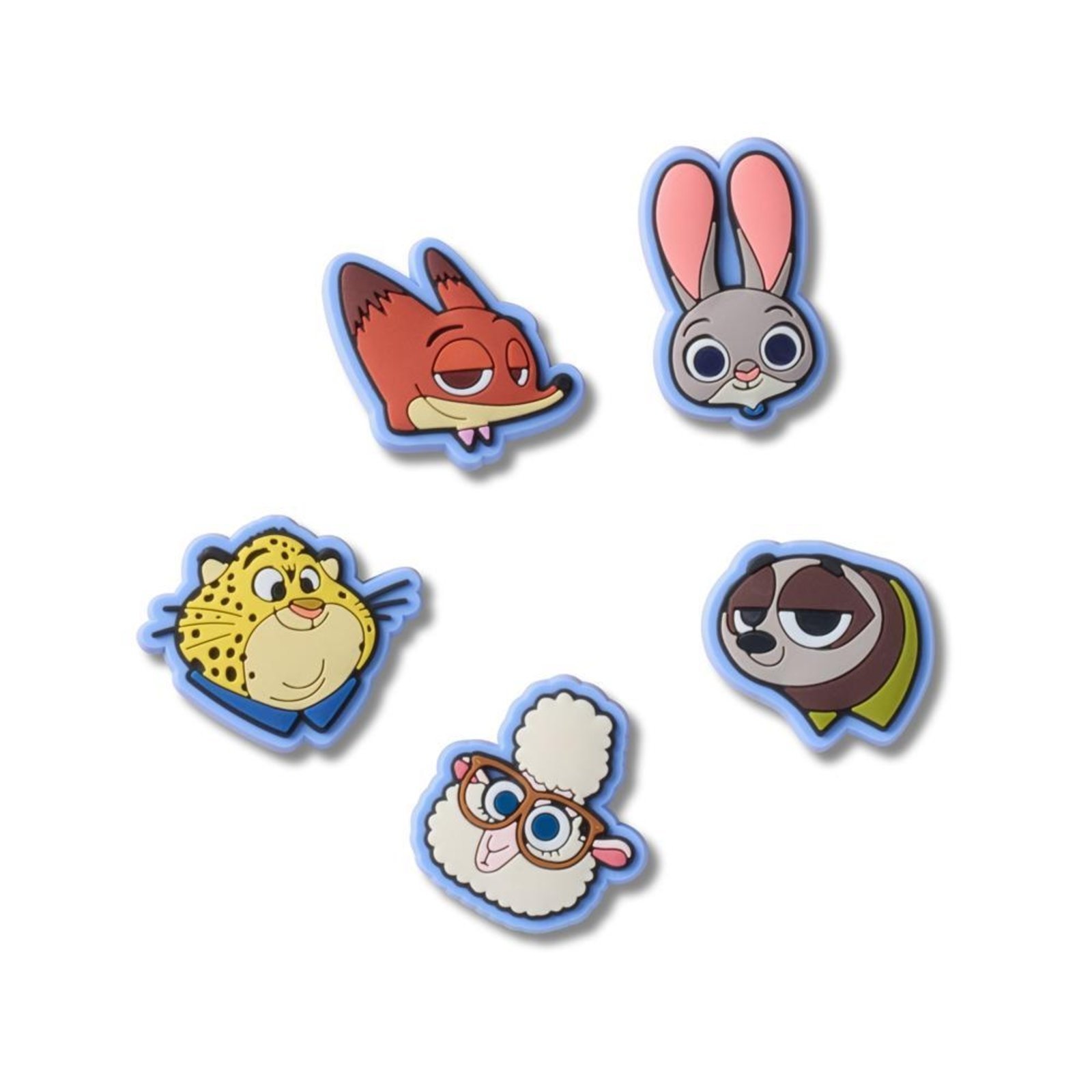 Vista 2 Infantil - Jibbitz™ Zootopia Pack Com 5 Peças Crocs branco