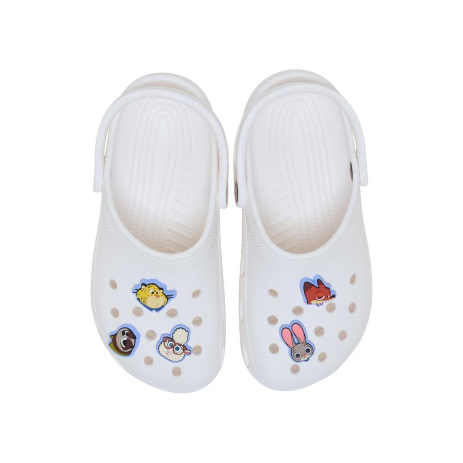 Vista 3 Infantil - Jibbitz™ Zootopia Pack Com 5 Peças Crocs branco