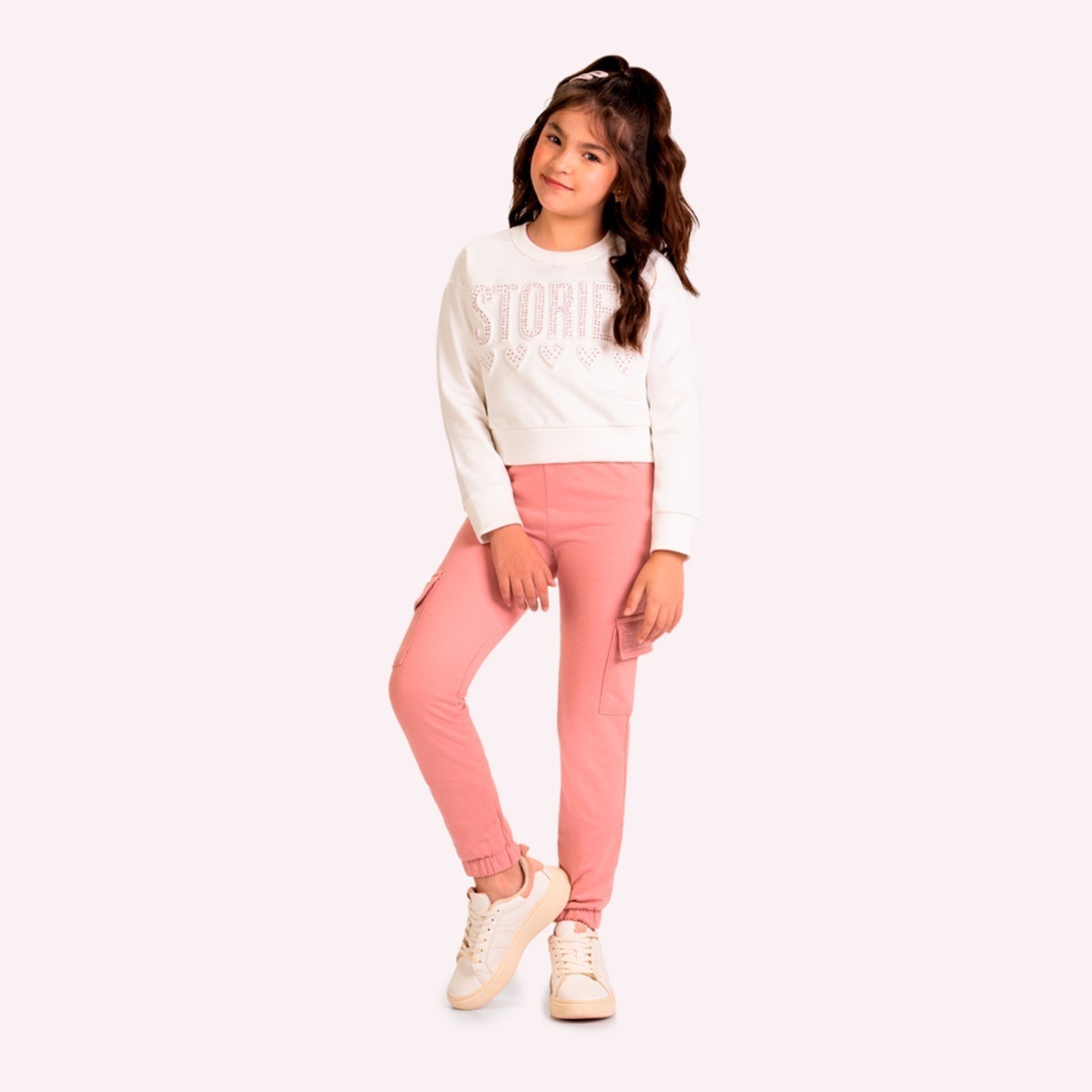 Infantil - Conjunto Menina Embossing Kyly