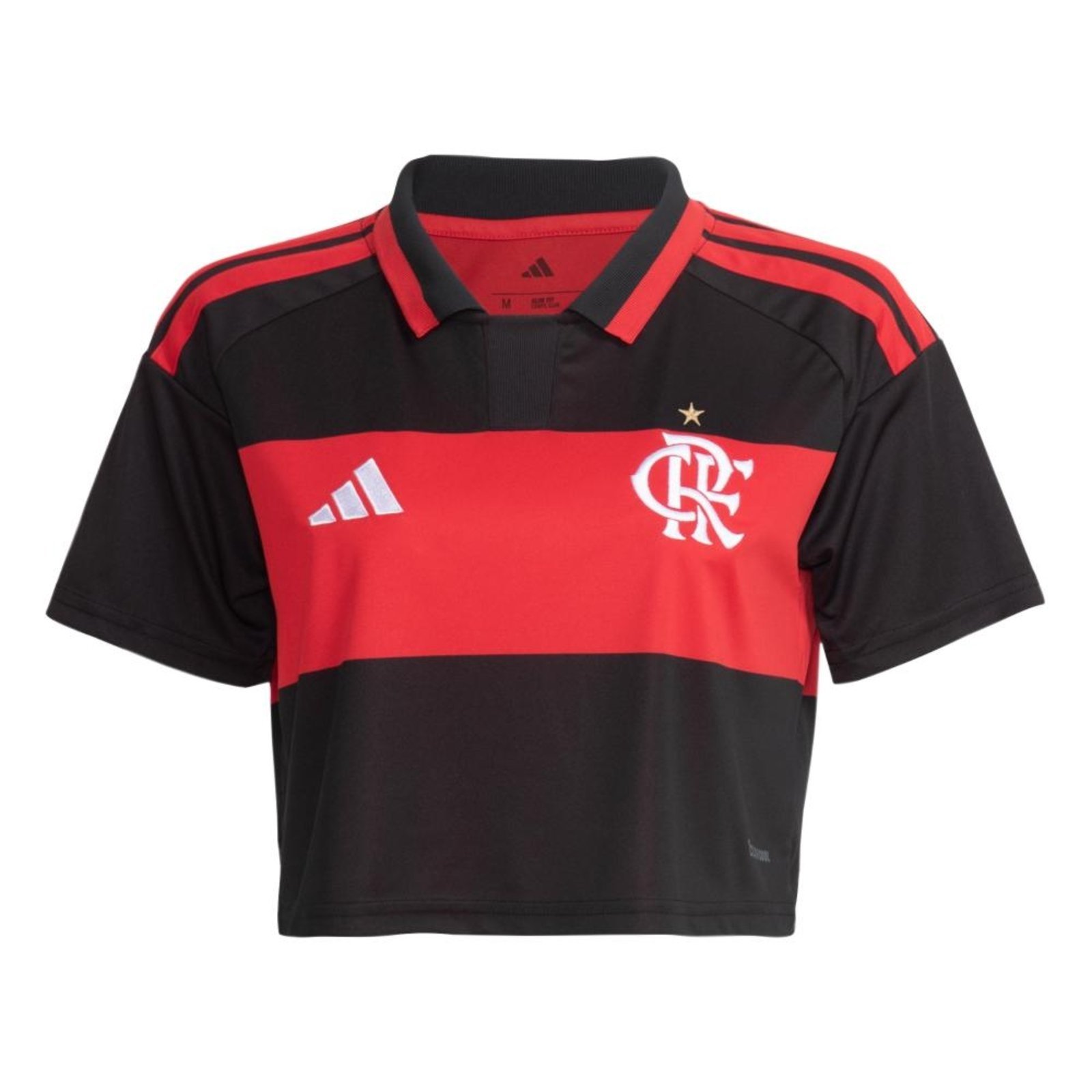 Vista 2 Camisa Cropped I CR Flamengo 26 adidas Performance vermelho adidas performance vermelho