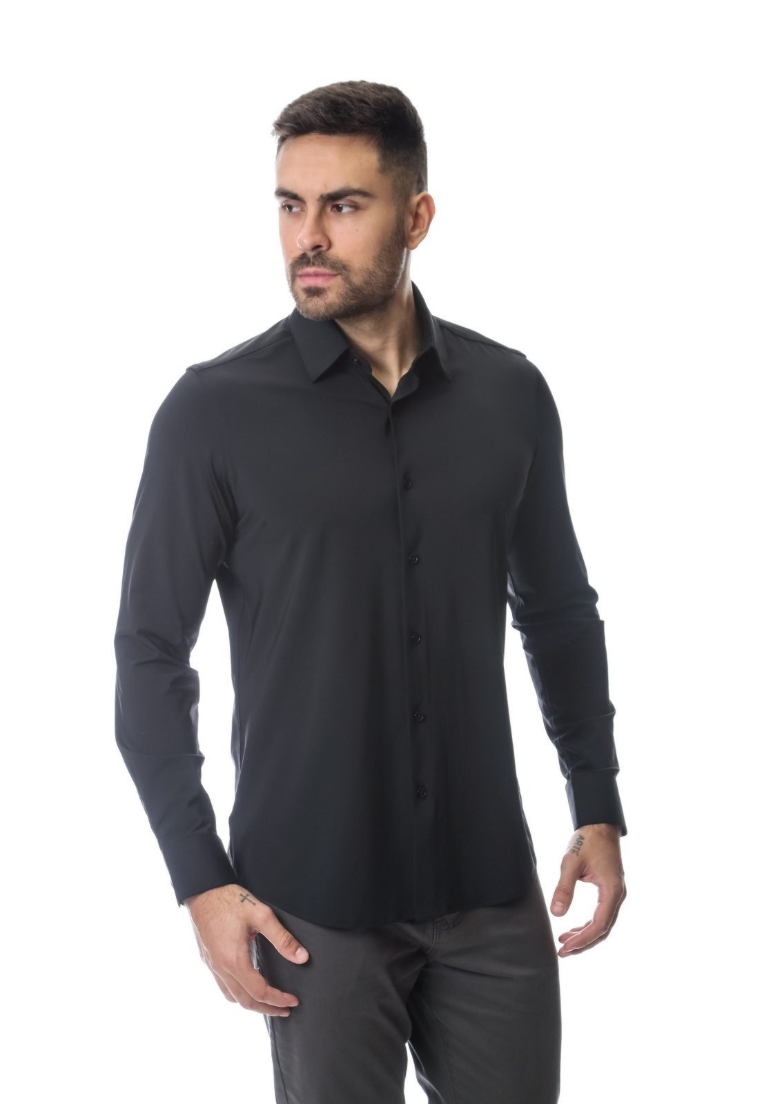 Camisa Masculina Manga Longa Crocker