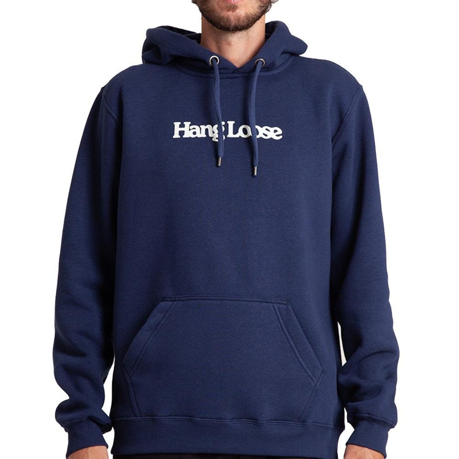 Moletom Hang Loose Canguru Typo WT26 Masculino Marinho