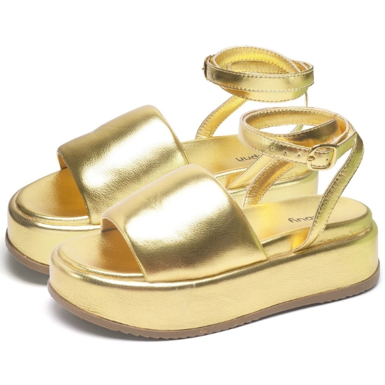Papete Chinela Tamanco Feminino DUBUY 2065FG DOURADO