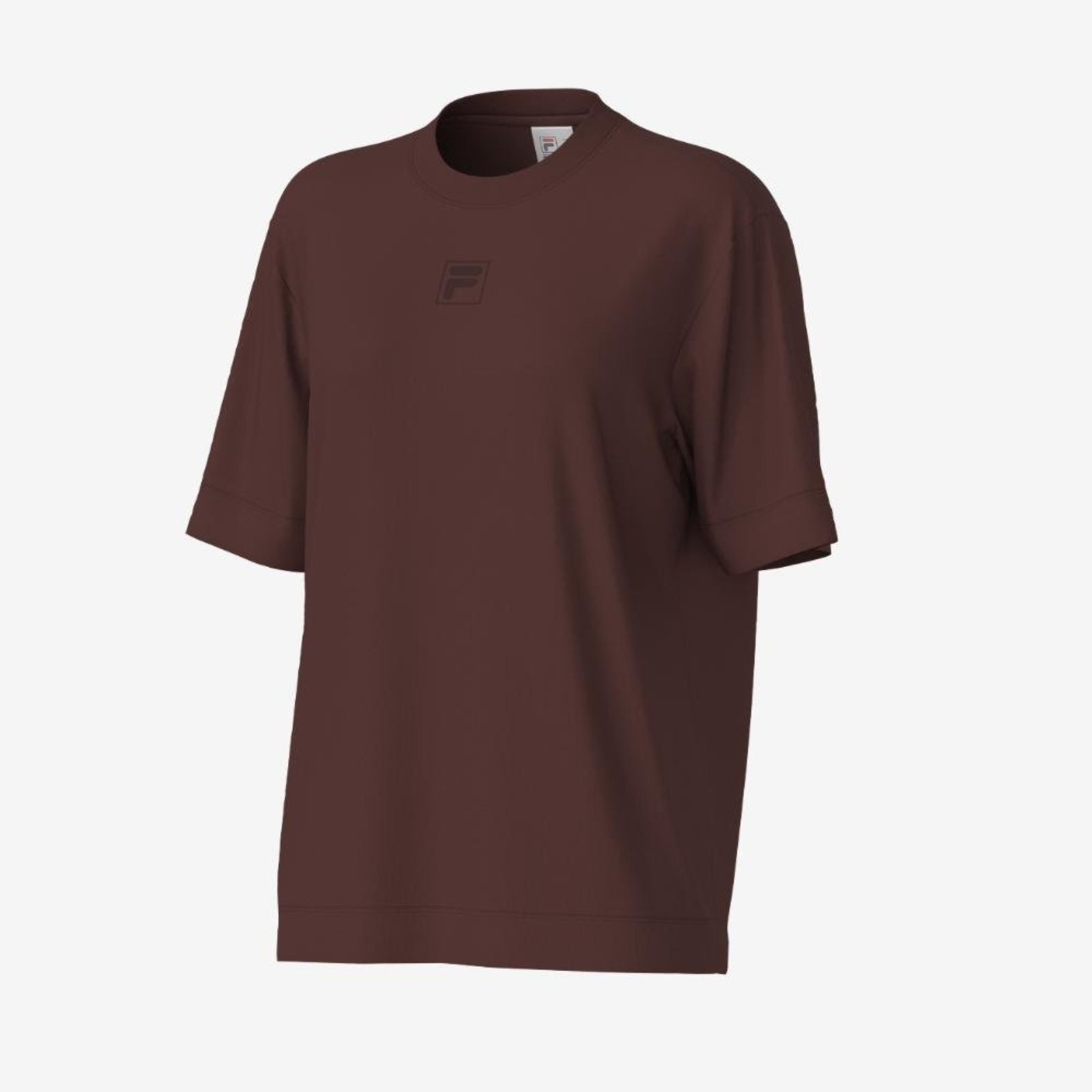 Camiseta Fila Over Box Soft Blend Feminina Marrom