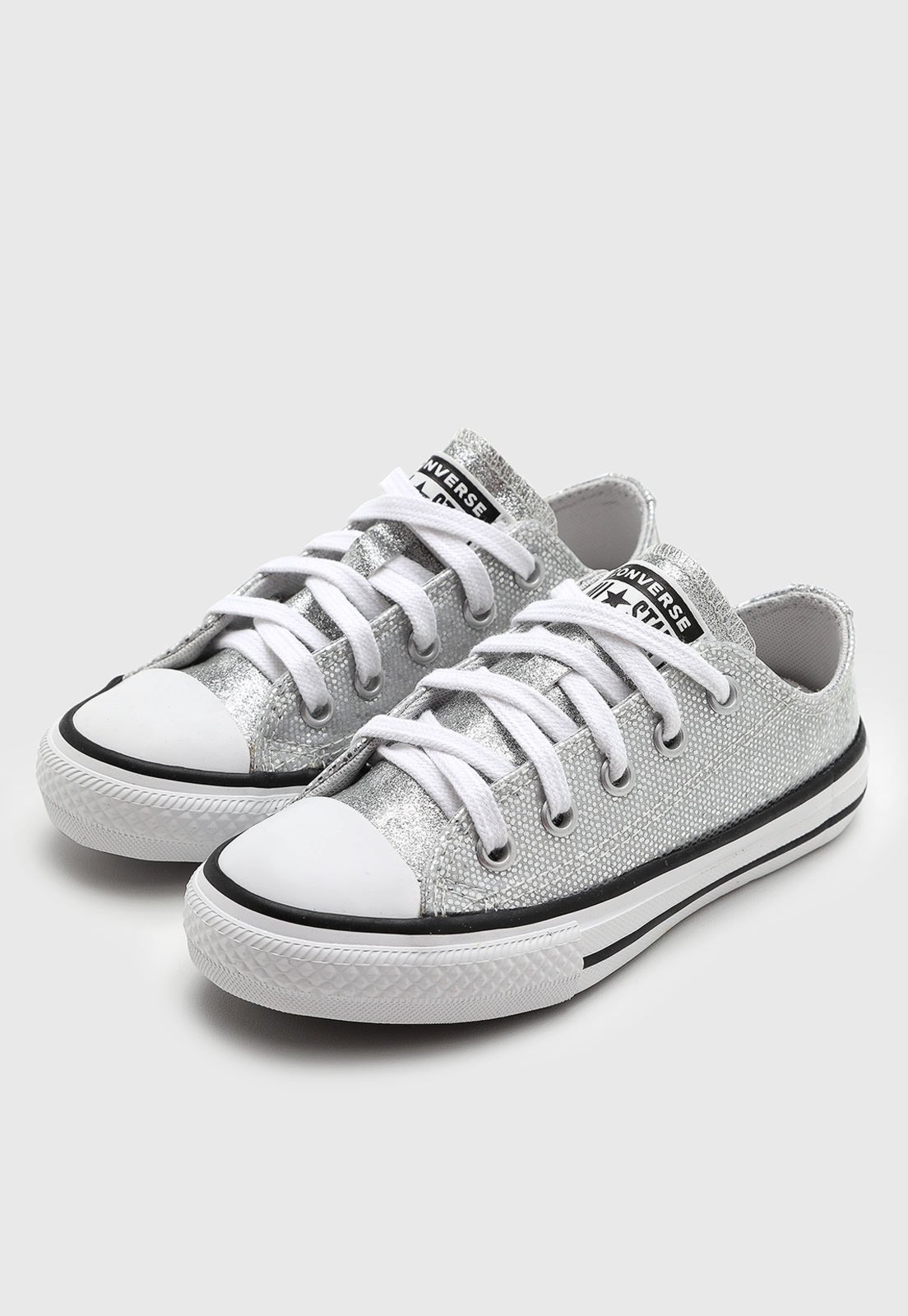 Infantil - Tênis Converse Chuck Taylor All Star Prata