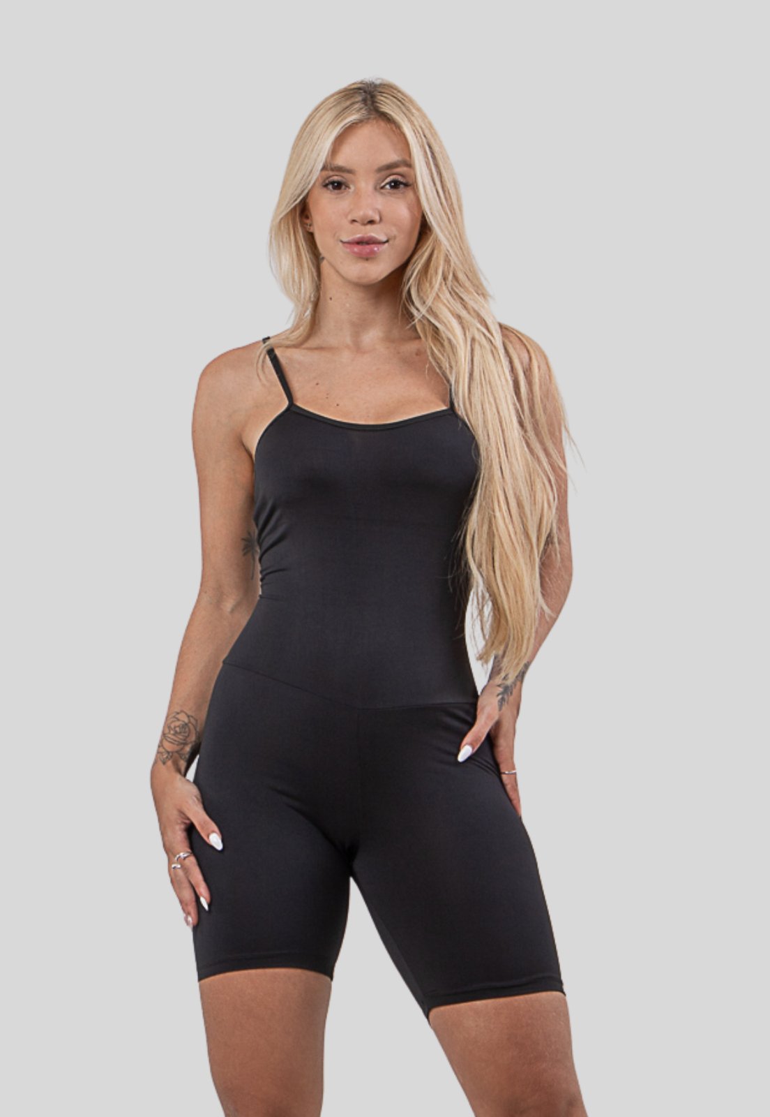 Macaquinho Segunda Pele Linha Noite Anagua Underwear Feminino Alcinha Preto