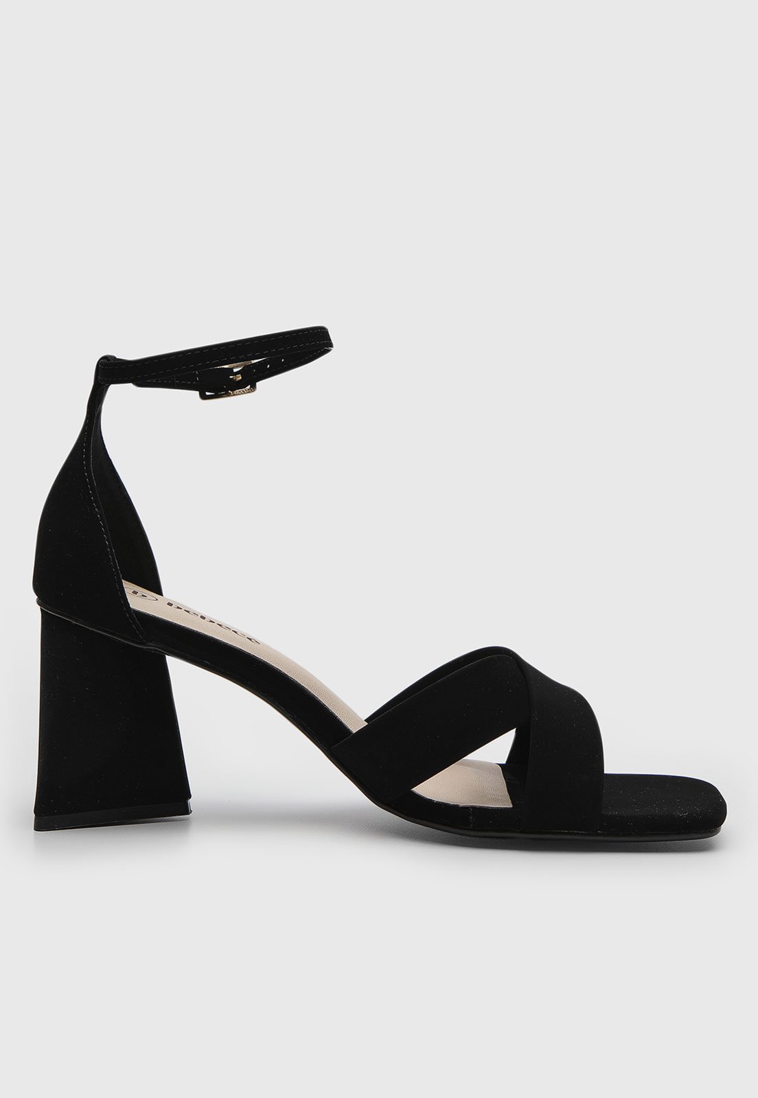 Vista 3 Sandália Feminina cê Salto Bloco Preta BEBECÊ preto BEBECÊ preto