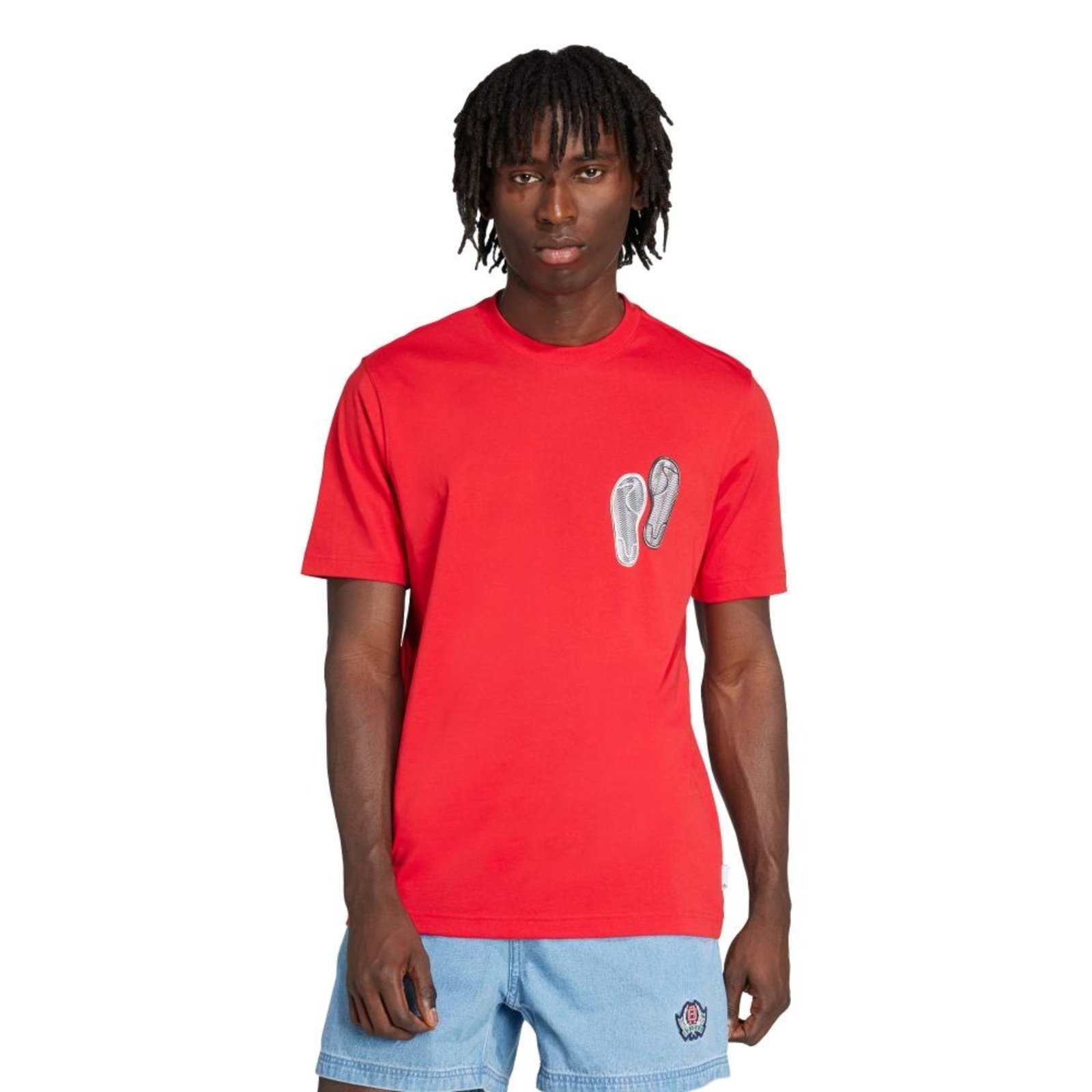 Camiseta Folgada Trefoil Series adidas Originals Vermelho