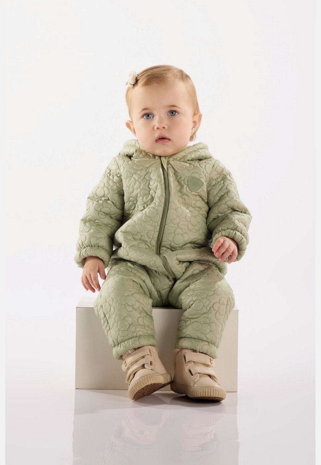 Infantil - Macacão Acolchoado para Menina Up Baby Verde