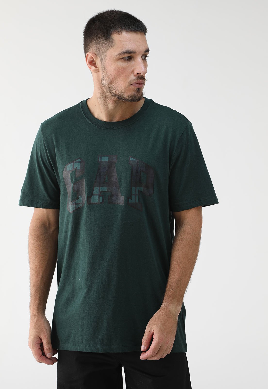 Camiseta GAP Reta Logo Verde