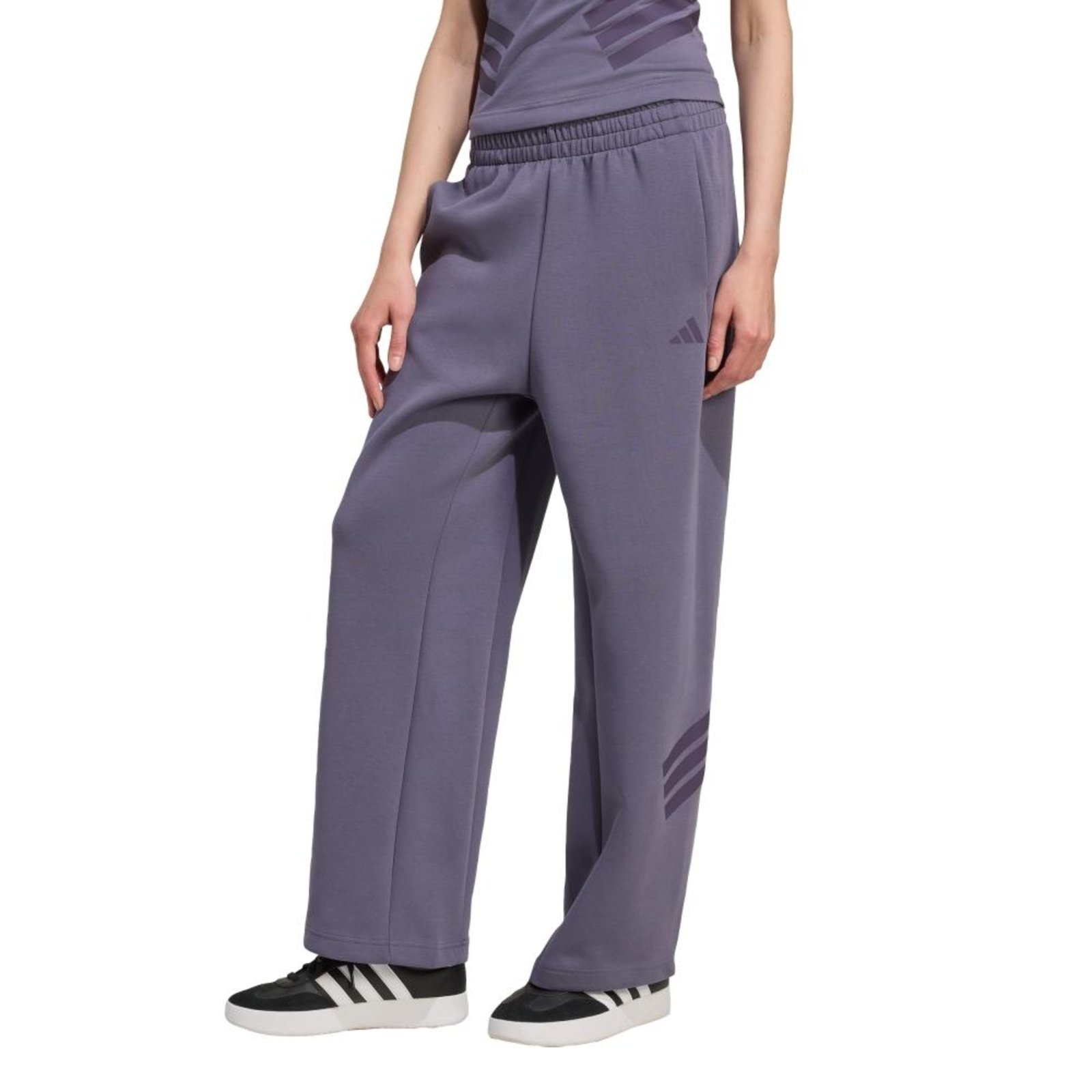 Calça Barras Abertas Future Icons Três Listras adidas Sportswear Roxo