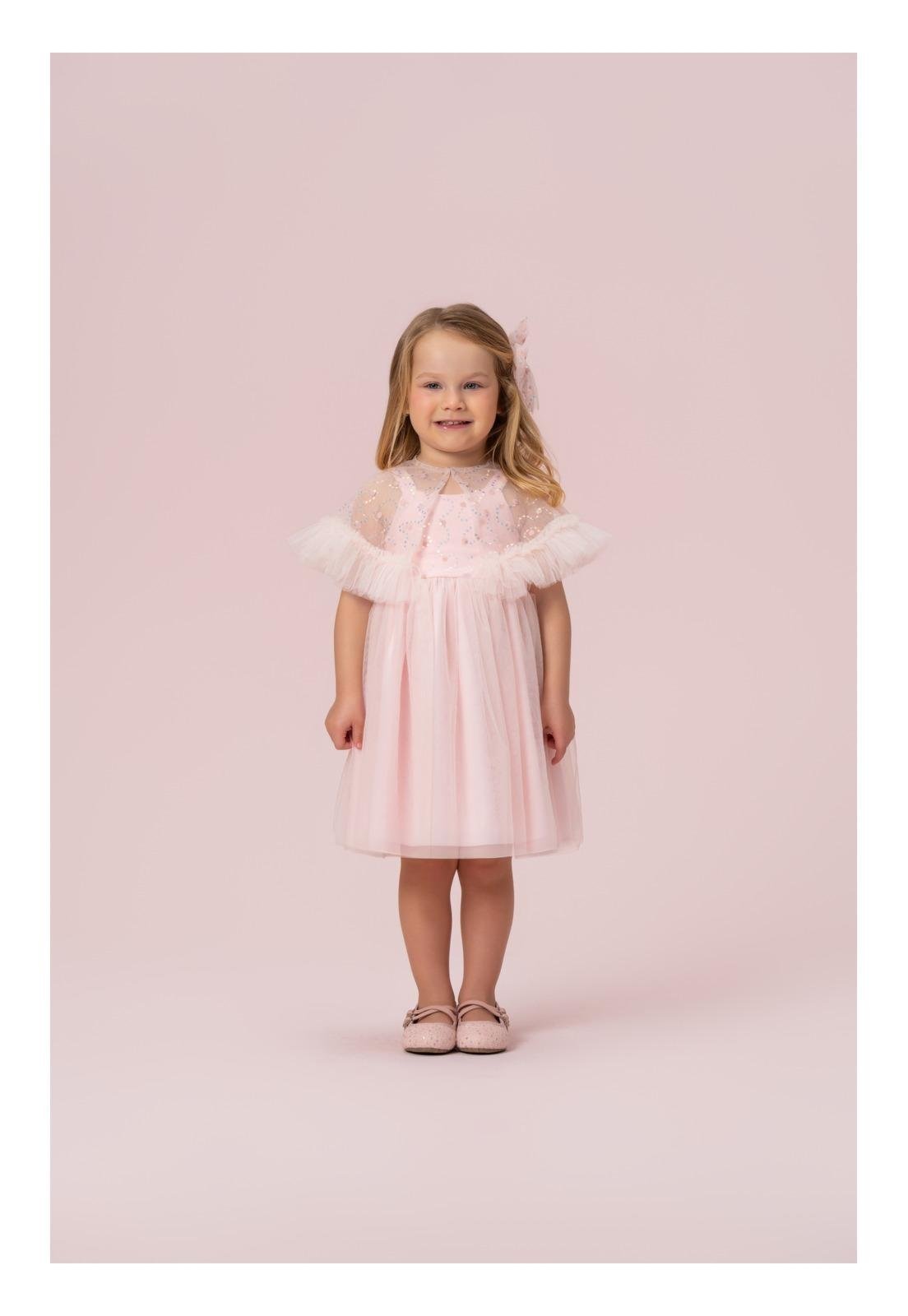 Infantil - Vestido Festa Rosa Tule Petit Cherie 1 Rosa