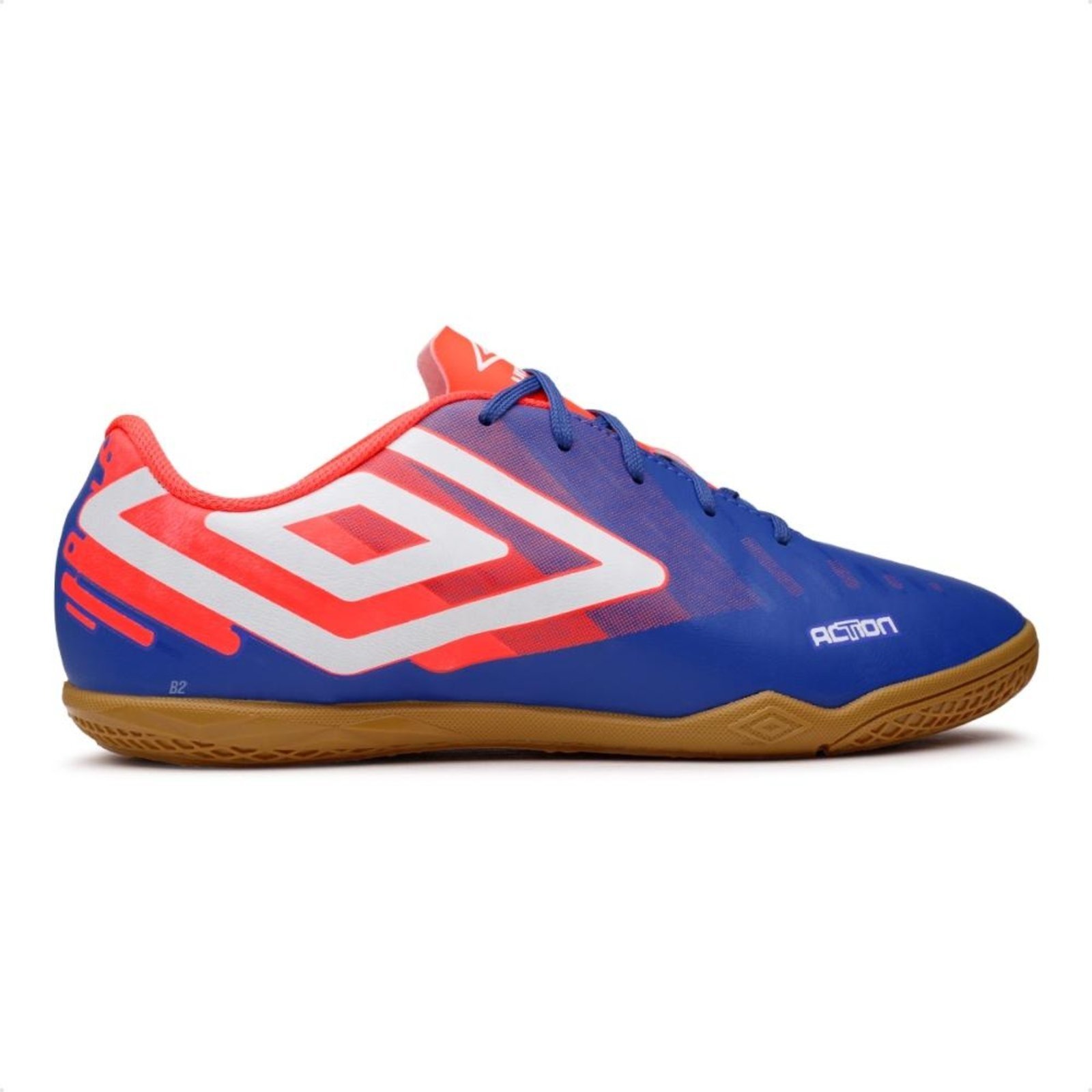 Chuteira Futsal Umbro Action Masculino Azul