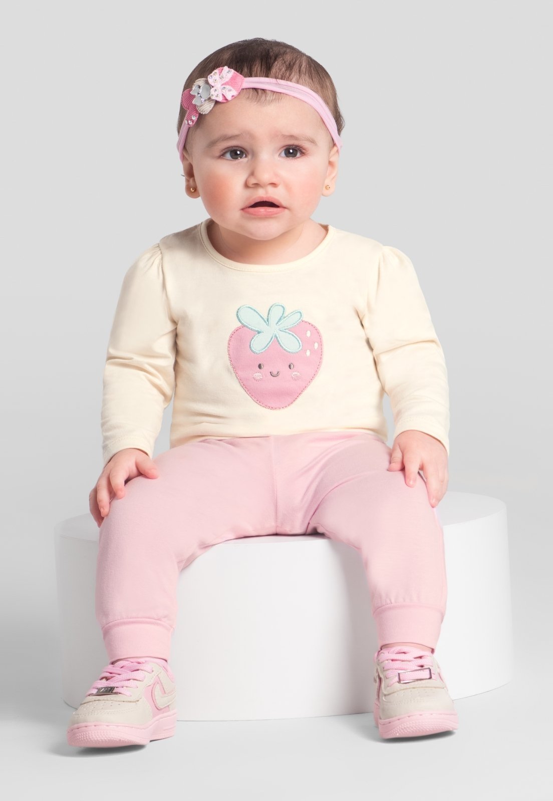 Infantil - Blusa menina com bordado Brandili Baby
