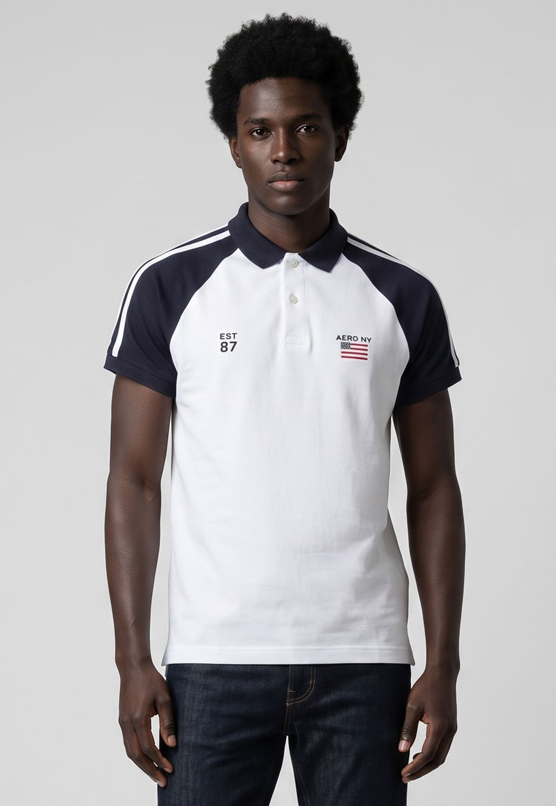 Polo Masculina Aeropostale Gola Clássica Azul-Marinho