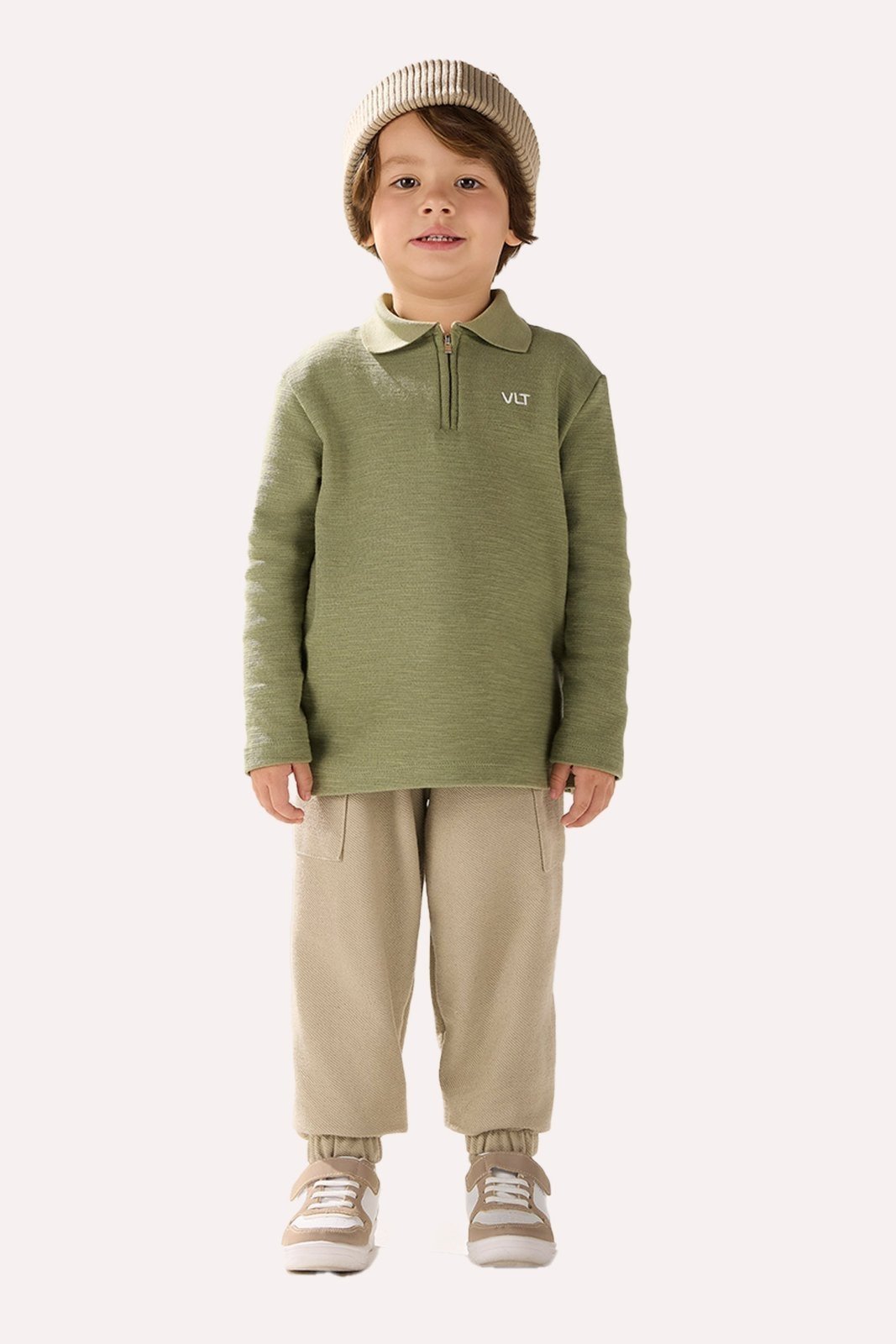 Infantil - Calça Areia em Malha Texturizada
