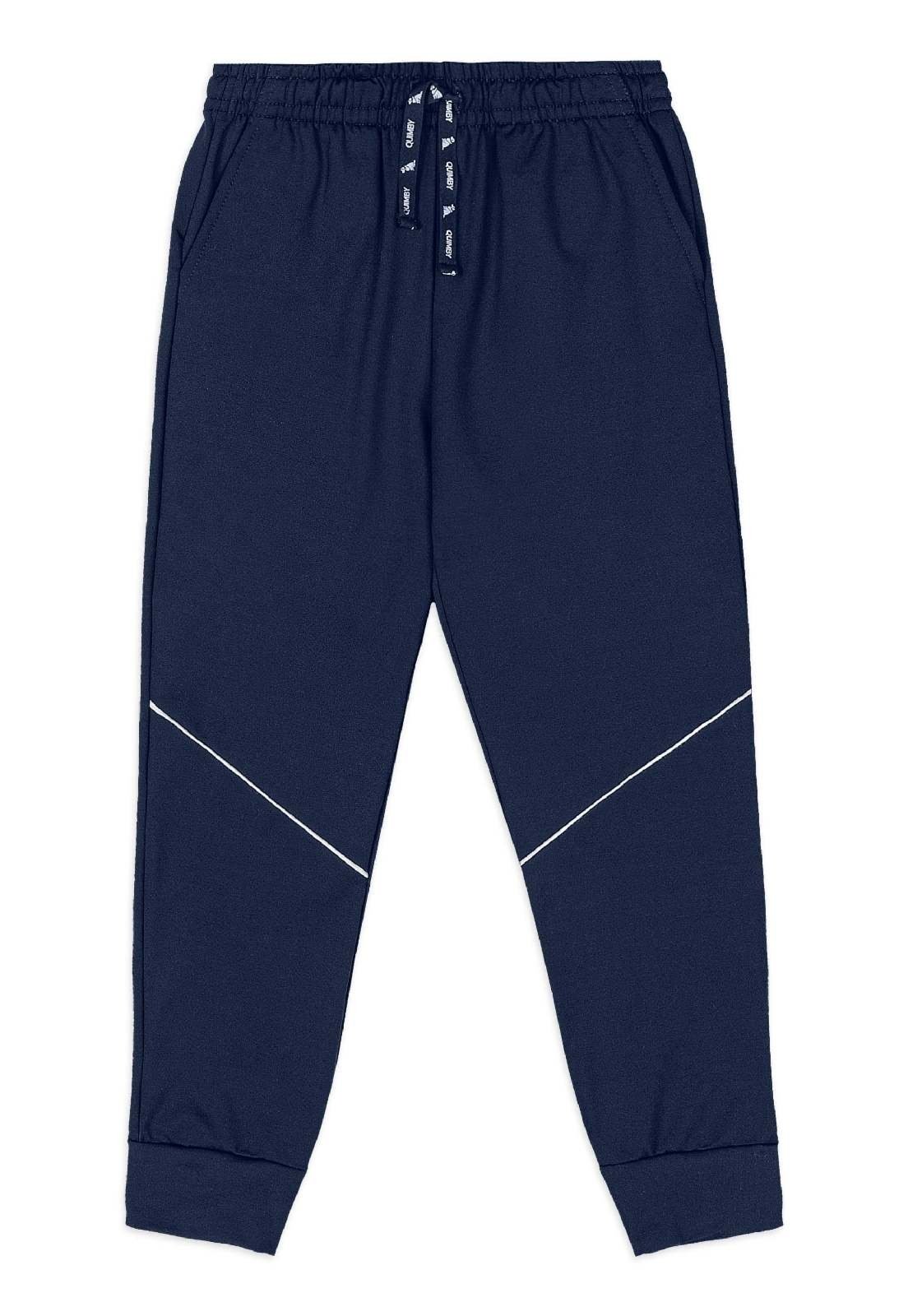 Infantil - Calça Esportiva Malha Térmica Quimby Preto