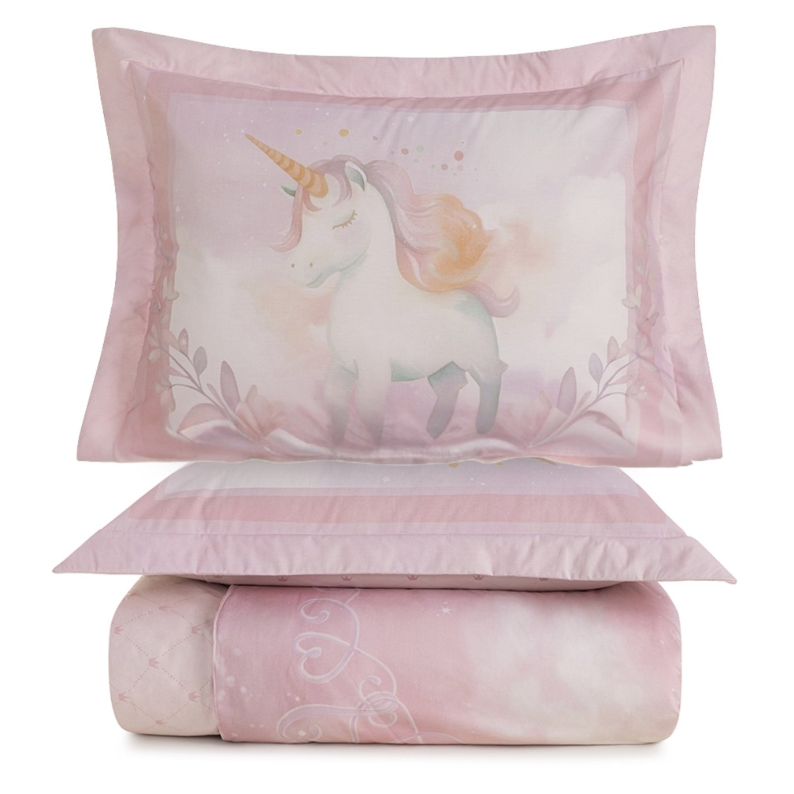 Kit Colcha Casal 200 Fios Karsten Princesinha Rosa