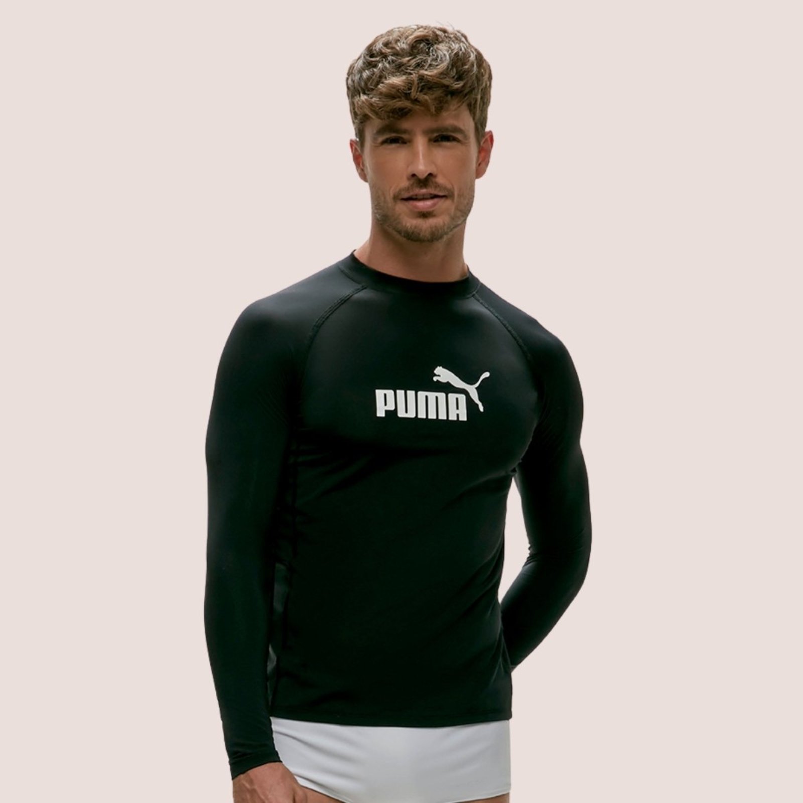 Camiseta Térmica Puma Masculina Manga Longa com Proteção UV 50+ para Esportes e Dia a Dia