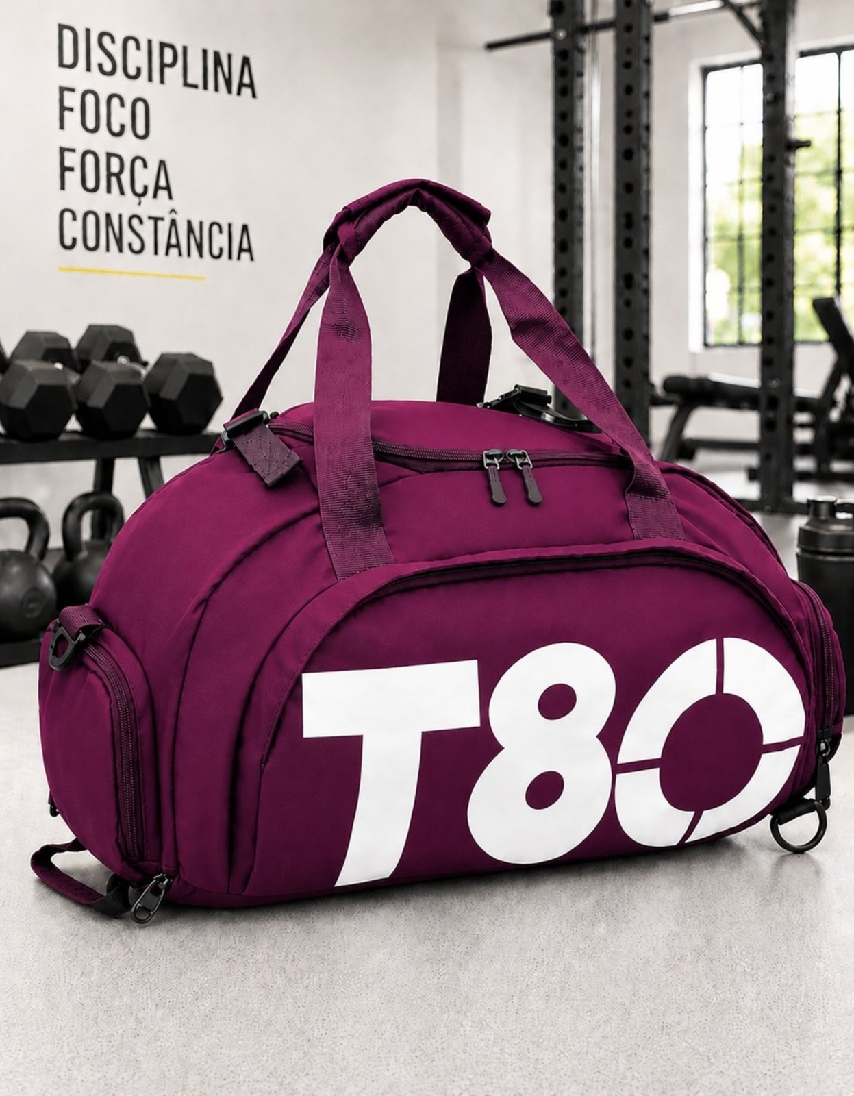Bolsa Masculina Academia Esportiva Grande Treino Viagem Com Alça Transversal Mochila Masculina Esporte Casual