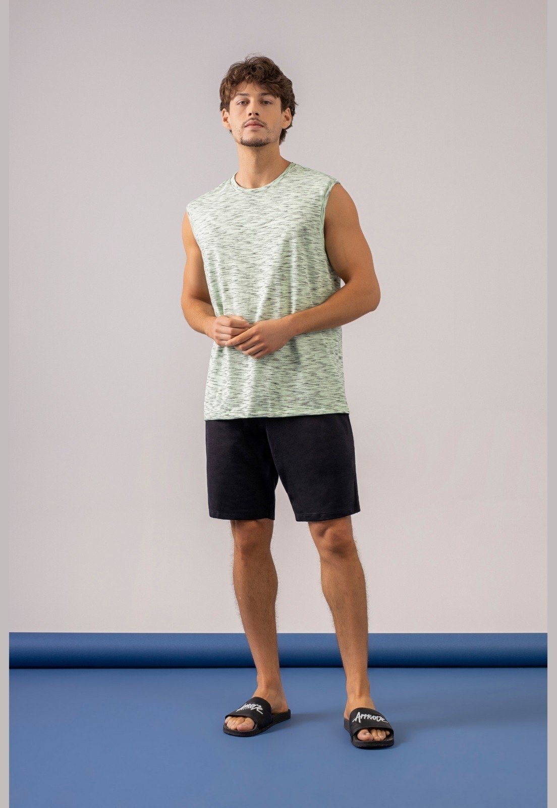 Regata Básica em Malha Jet Masculino Just Basic Verde