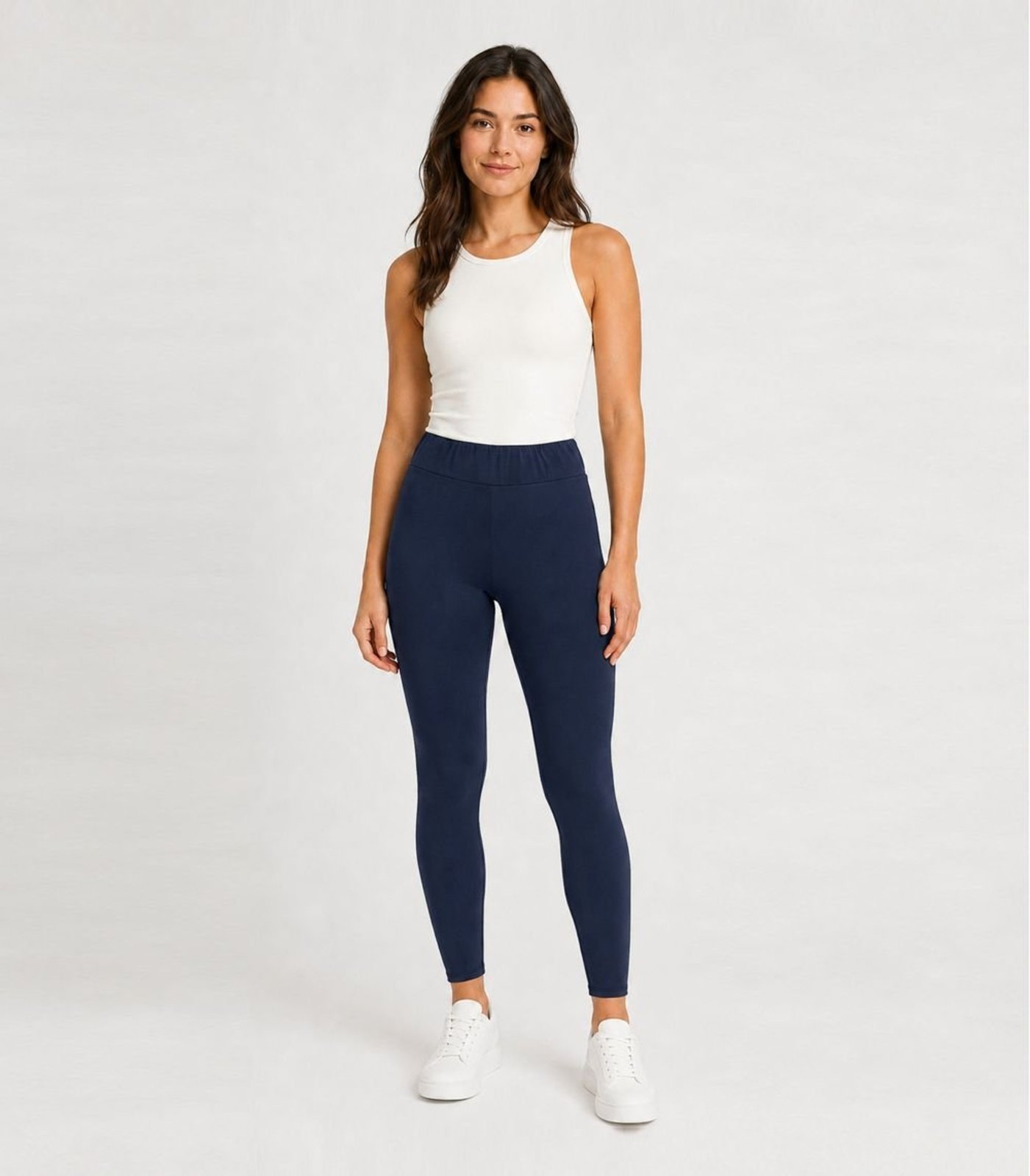 Legging Feminina Em Suplex Peluciado Infinita Cor Azul