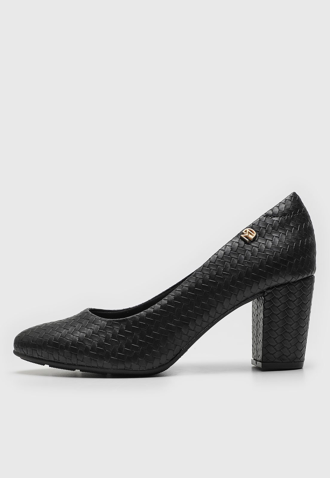 Scarpin Modare Texturizado Preto