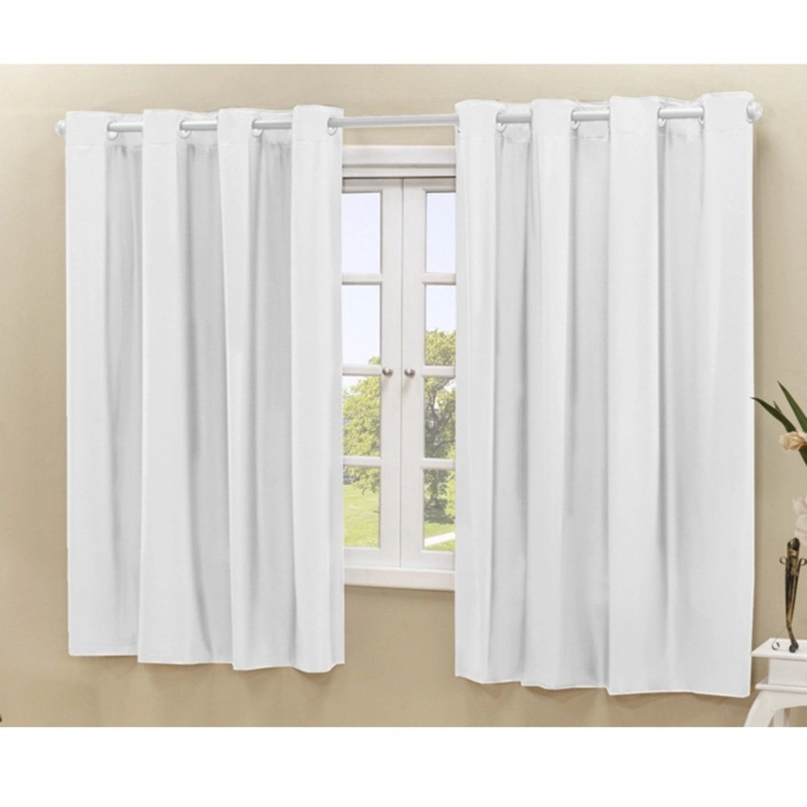 Cortina Daily Varão 2M Blackout PVC 2,80mx1,60m Sala Quarto Branco