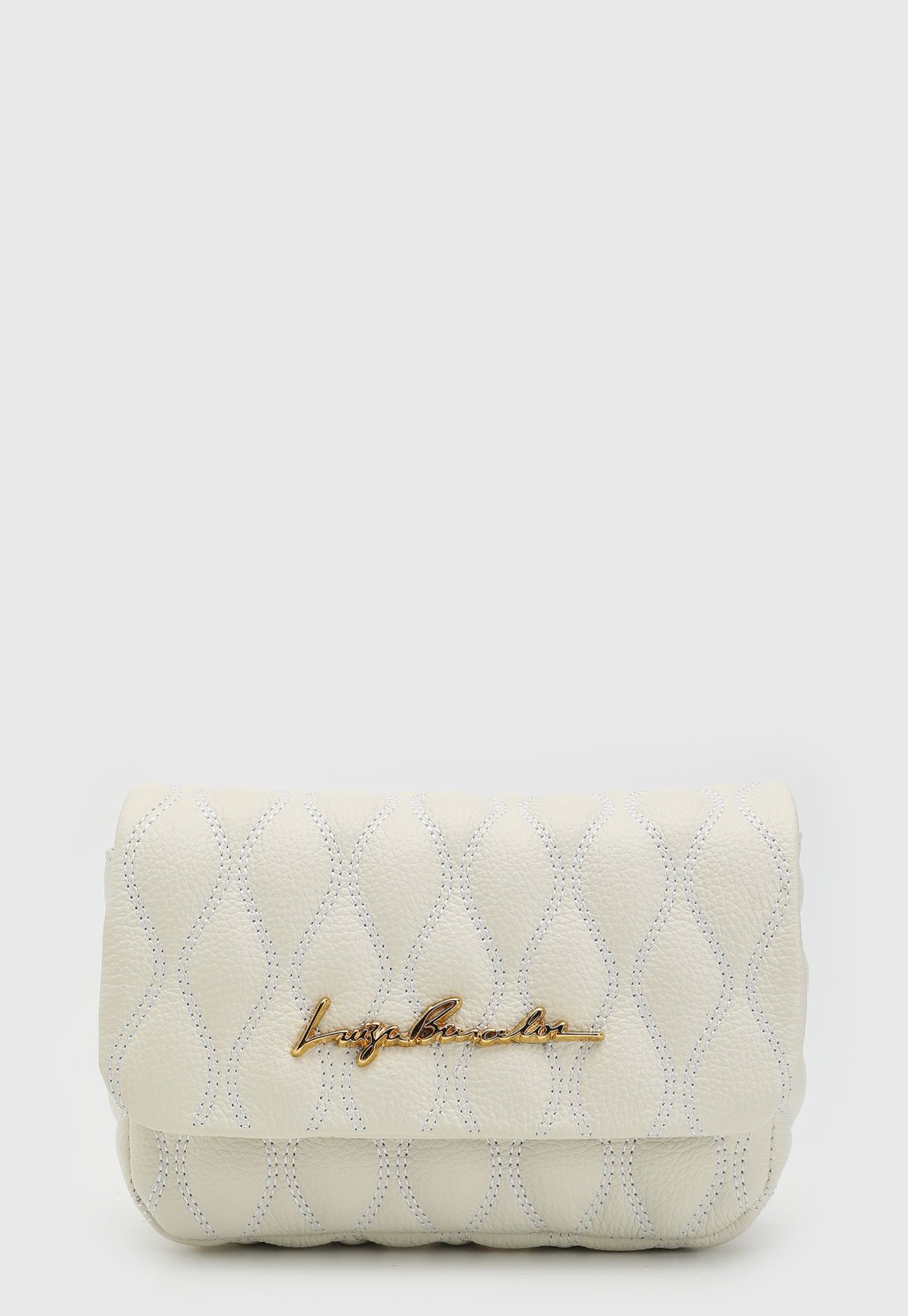 Bolsa Transversal Luiza Barcelos Alça Ajustável Off-White