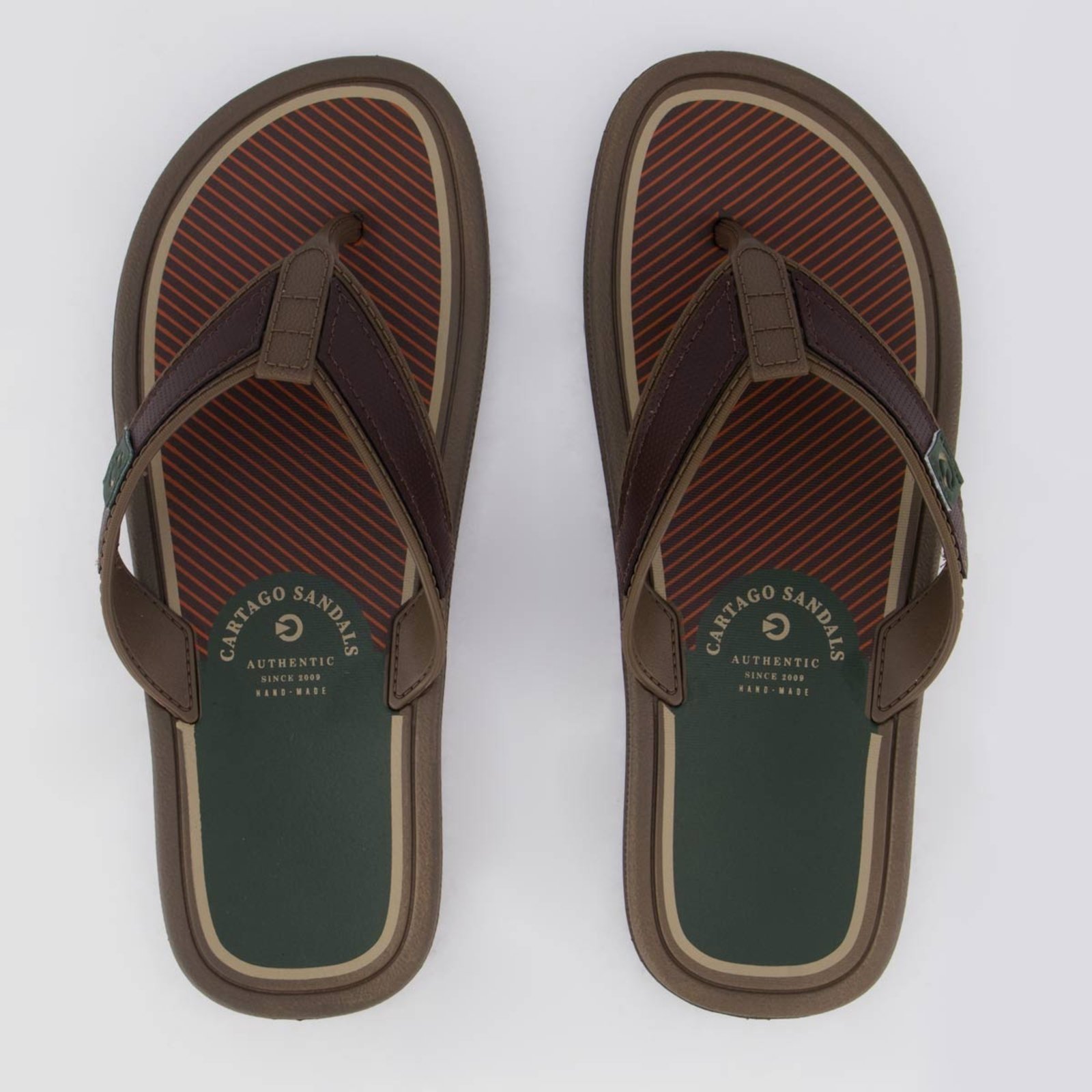 Chinelo Cartago Maiorca Essencial AD Marrom