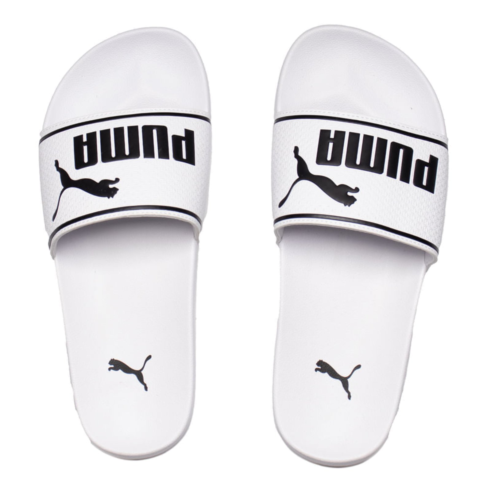 Infantil - Chinelo Masculino Puma Leadcat 2.0 Slide Branco/preto