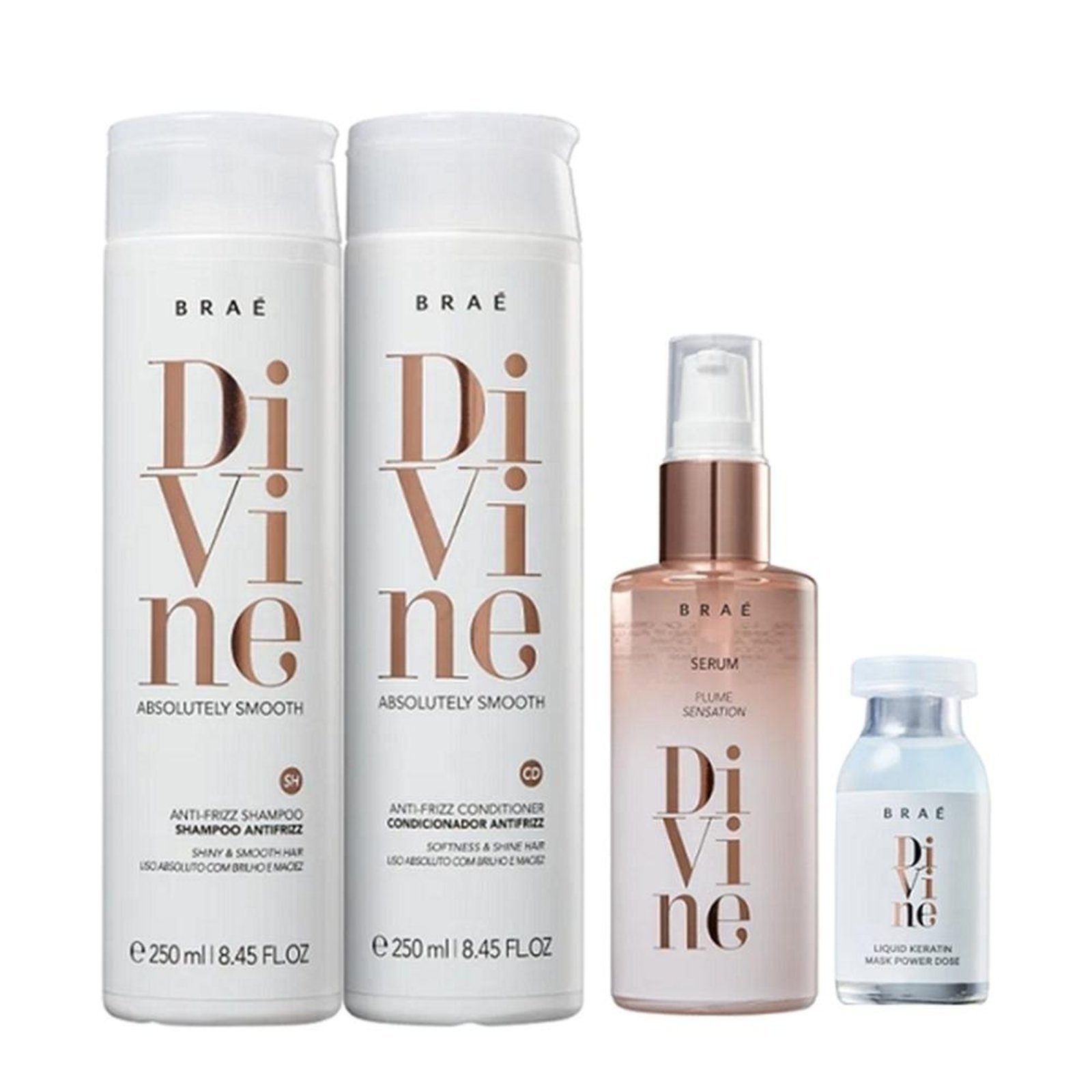 Kit Brae Divine Home Care Anti Frizz (4 produtos)
