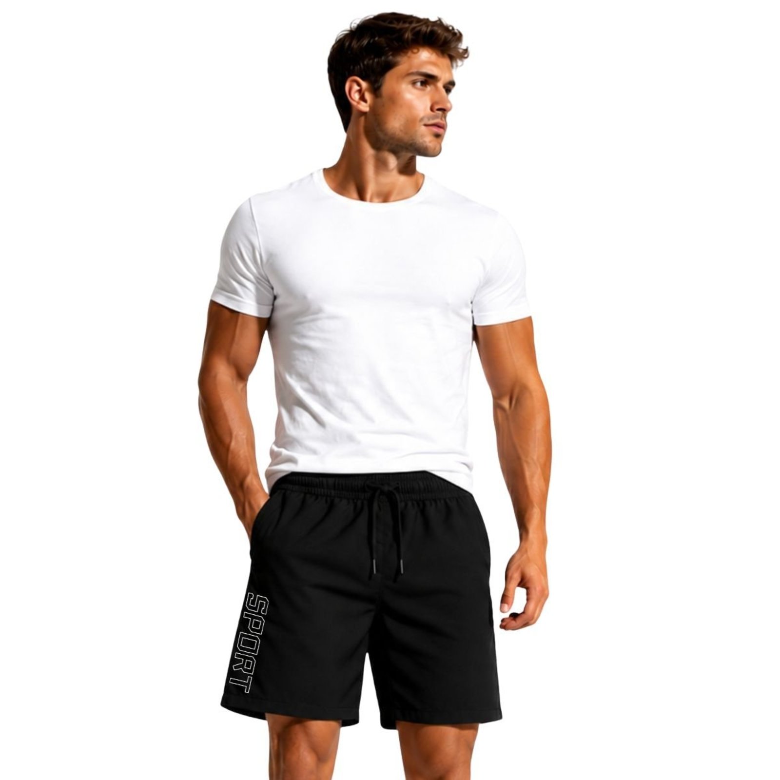 Short Tactel Leve Masculino Estampado Moda Praia