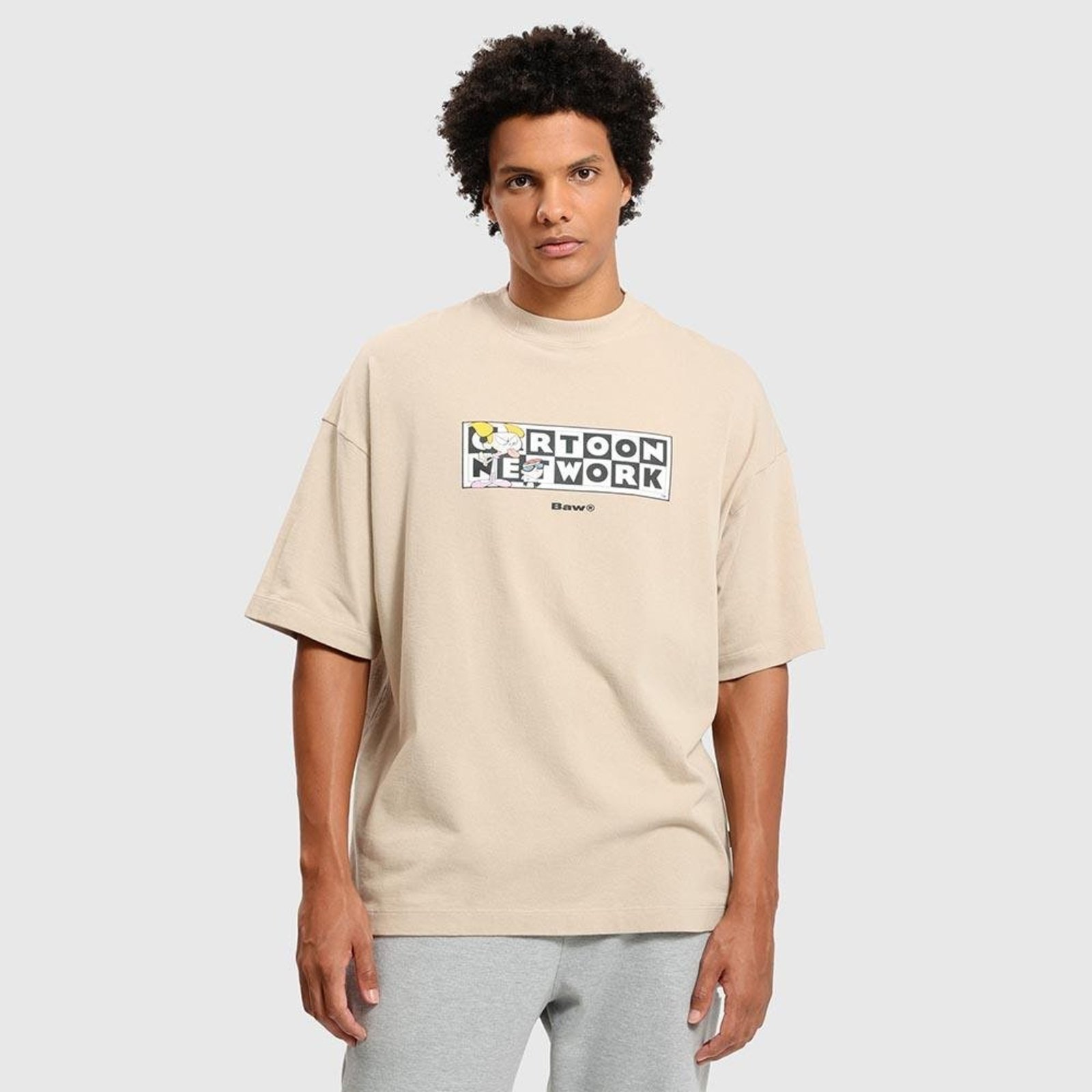CAMISETA OVERSIZED DIDI BAW X CARTOON Bege