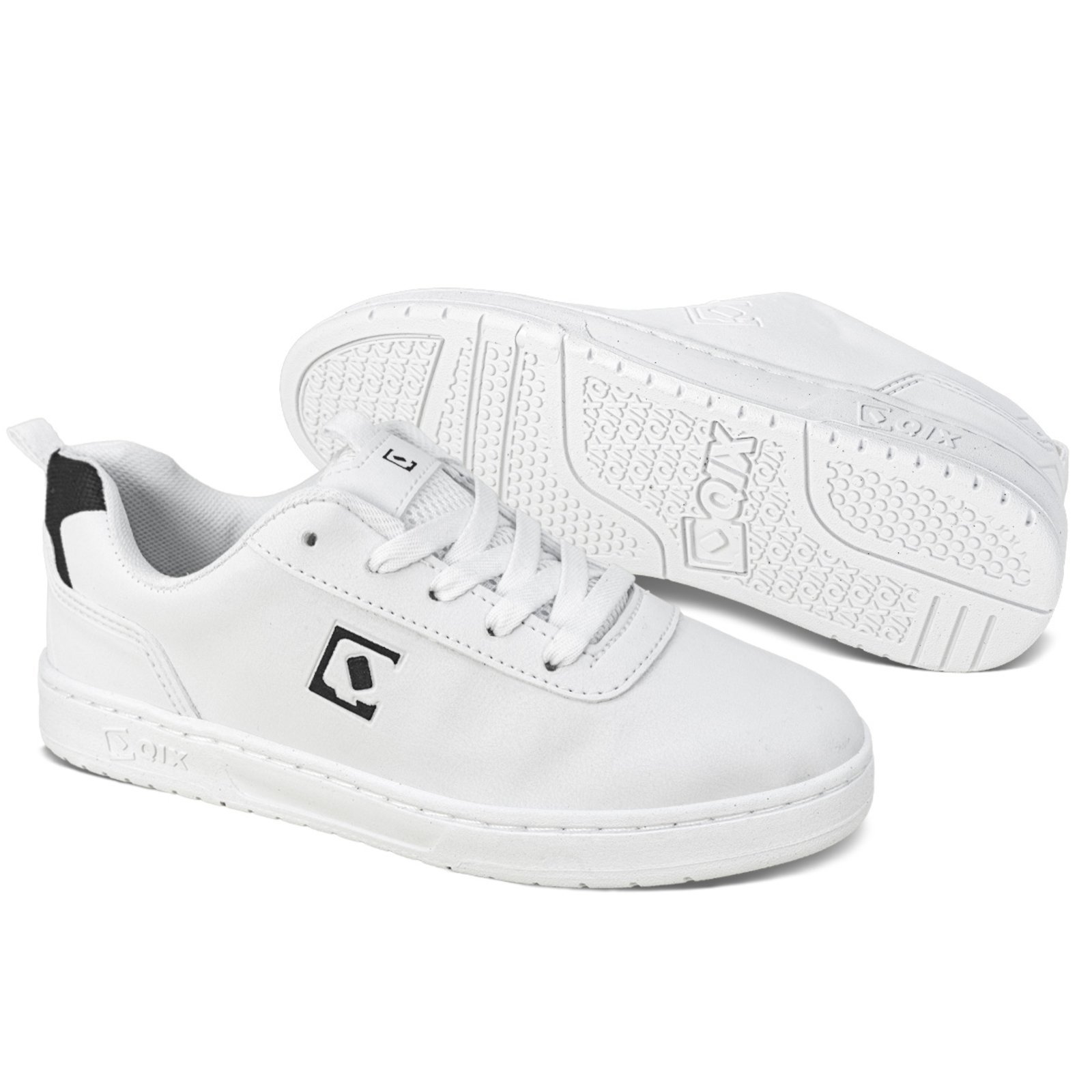 Vista 3 Tênis Qix Bird 3 Unissex Preto branco Qix branco