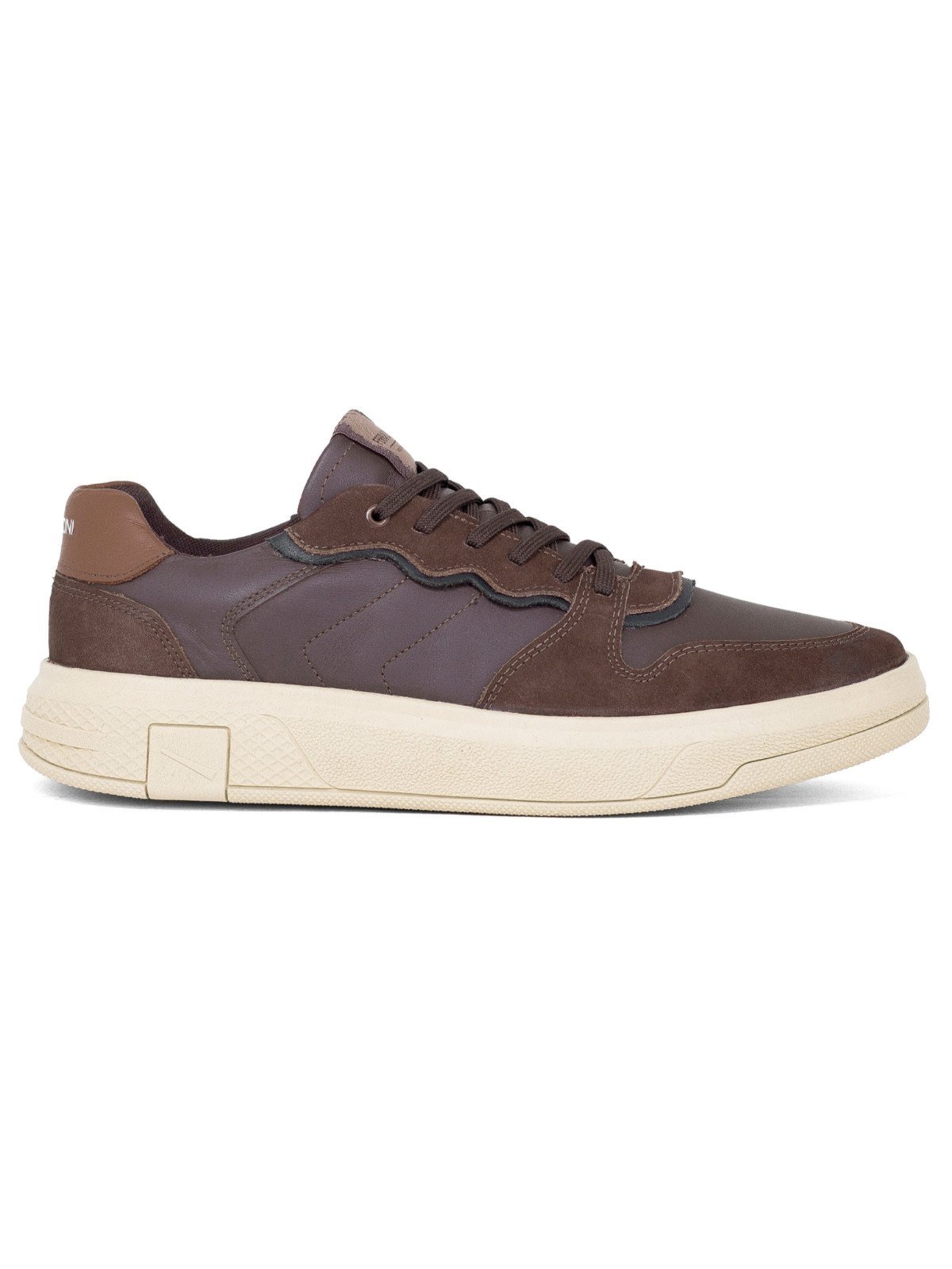 Tênis Masculino Ferracini 24h Dream Casual Couro Legítimo Confortável Sneaker Marrom Chocolate