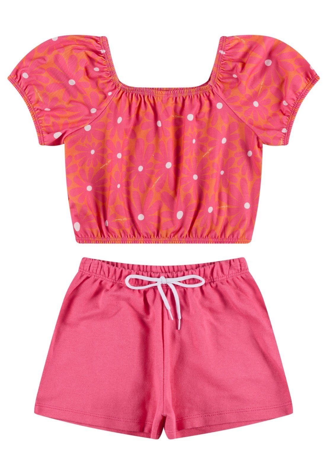 Vista 3 Infantil - Conjunto Sublimado Margaridas VIDA COSTEIRA laranja VIDA COSTEIRA laranja