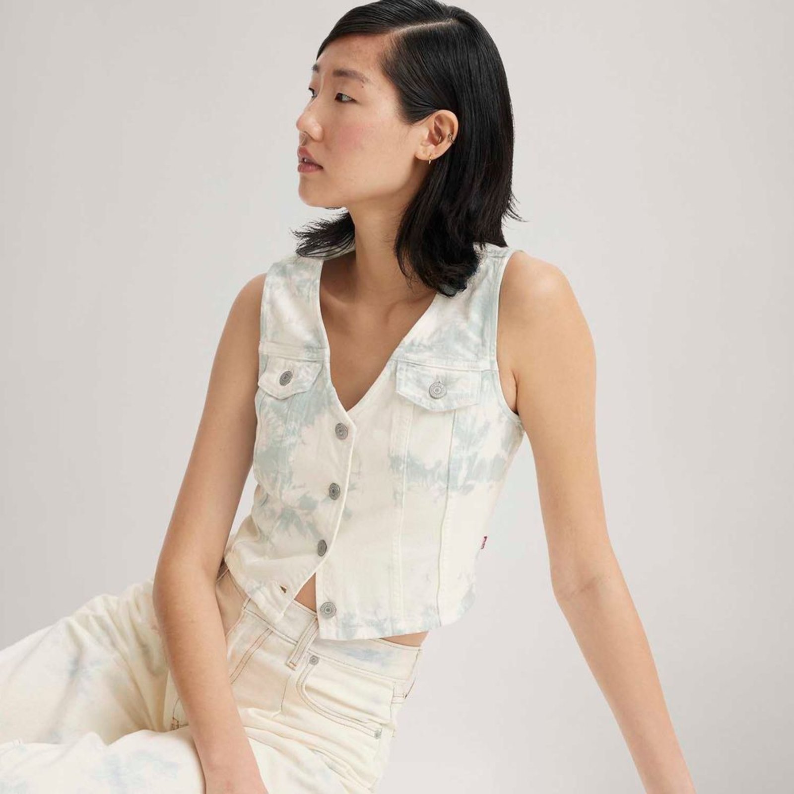 Blusa Levi’s® Bella Corset Lavagem Clara Estampada