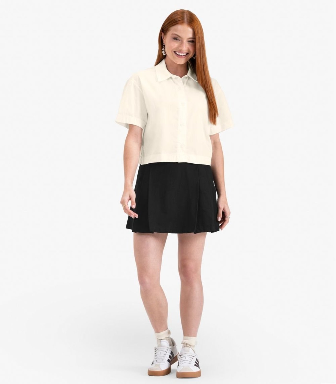 Infantil – Camisa Feminina Tricoline Minty Bege
