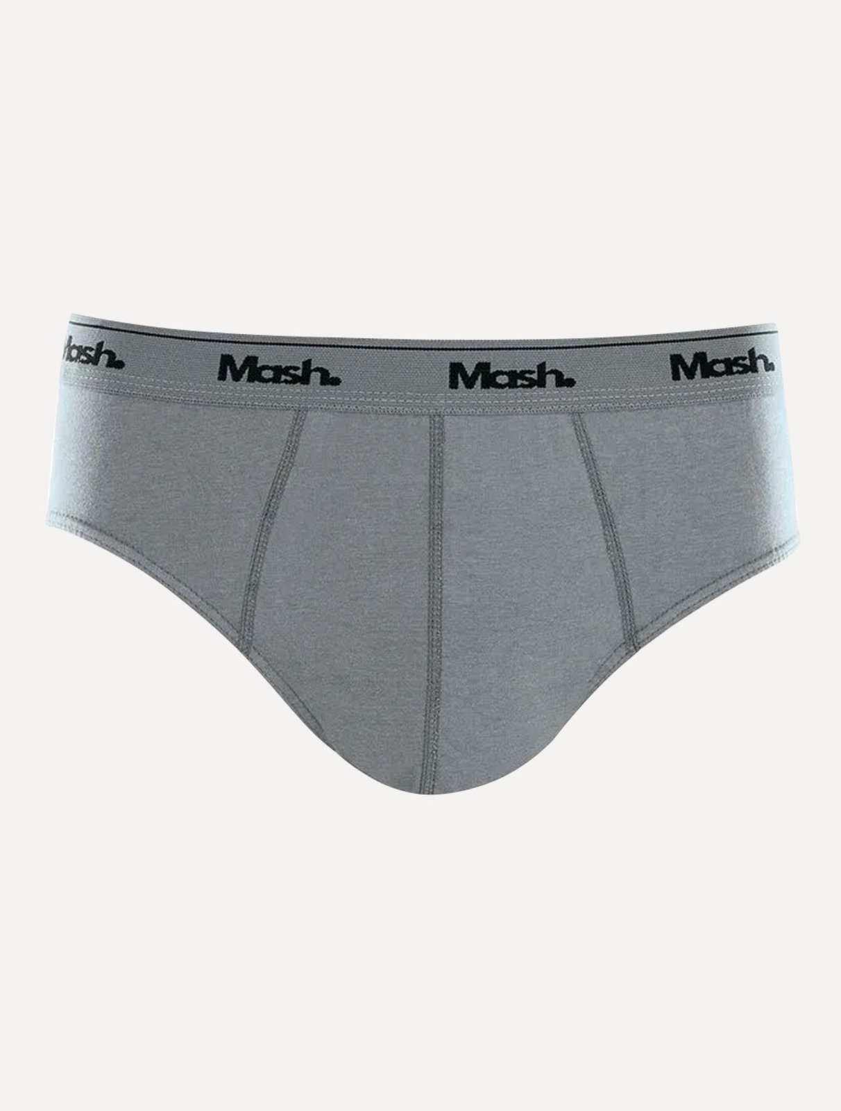 Vista 2 Cueca Mash Slip Cotton Basic Claro cinza MASH cinza