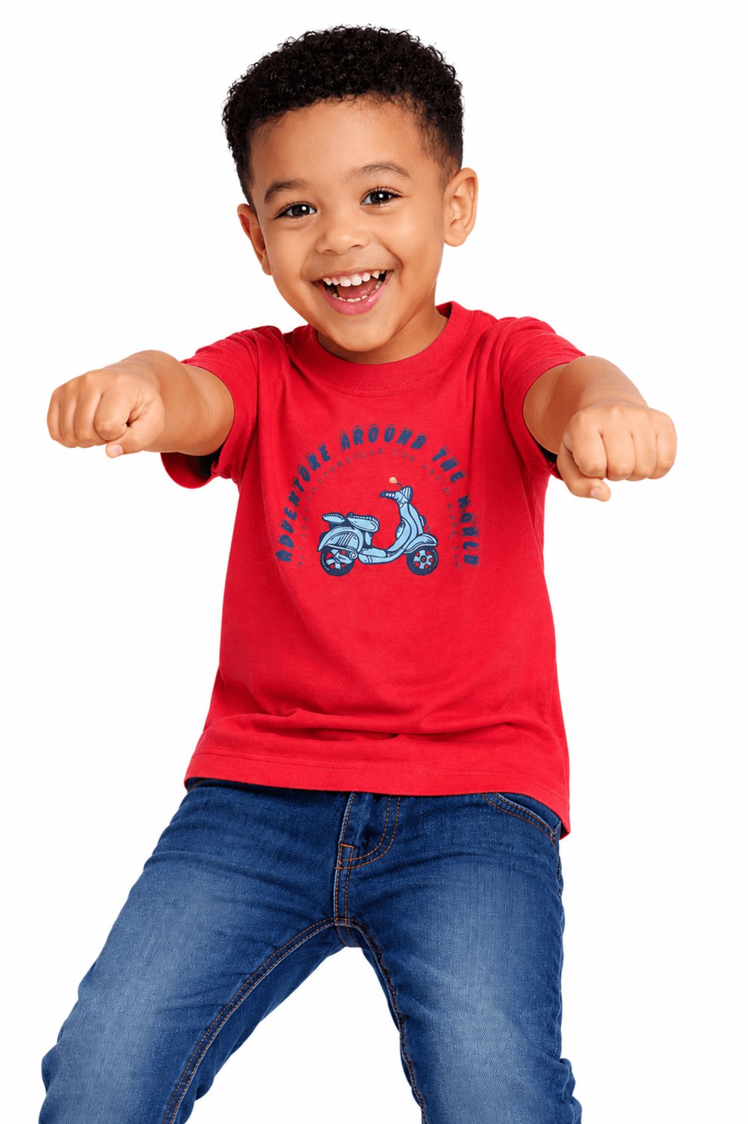 Infantil - Camiseta Menino Adventure Alphabeto Vermelho