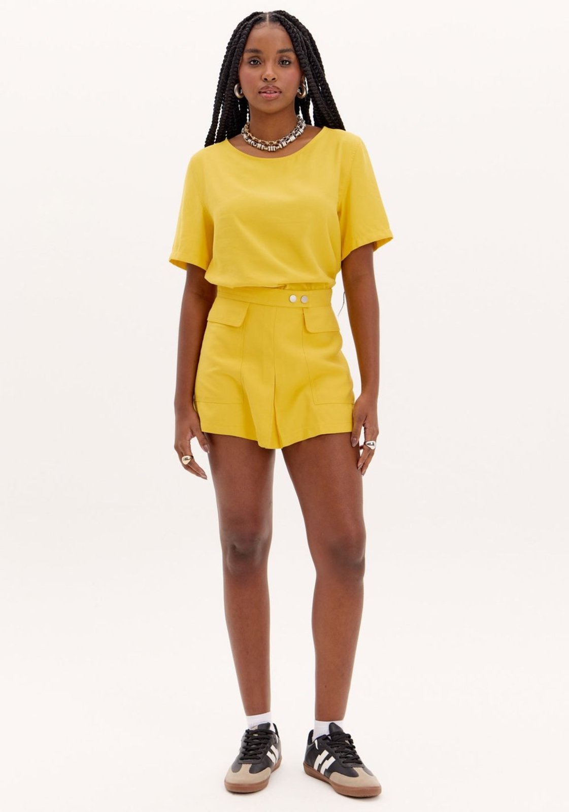 Short Saia com Maxi Bolsos My Favorite Things