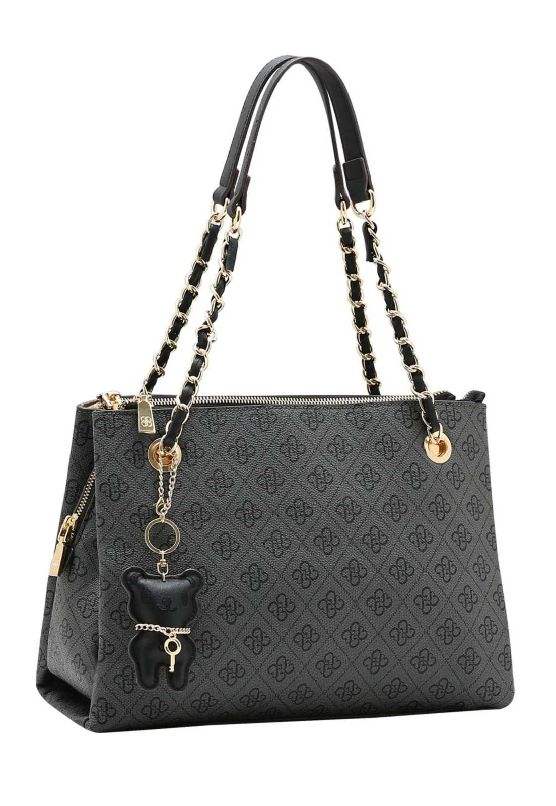 Bolsa Feminina Chenson Chic Elemento Grafico 3485784 Preto
