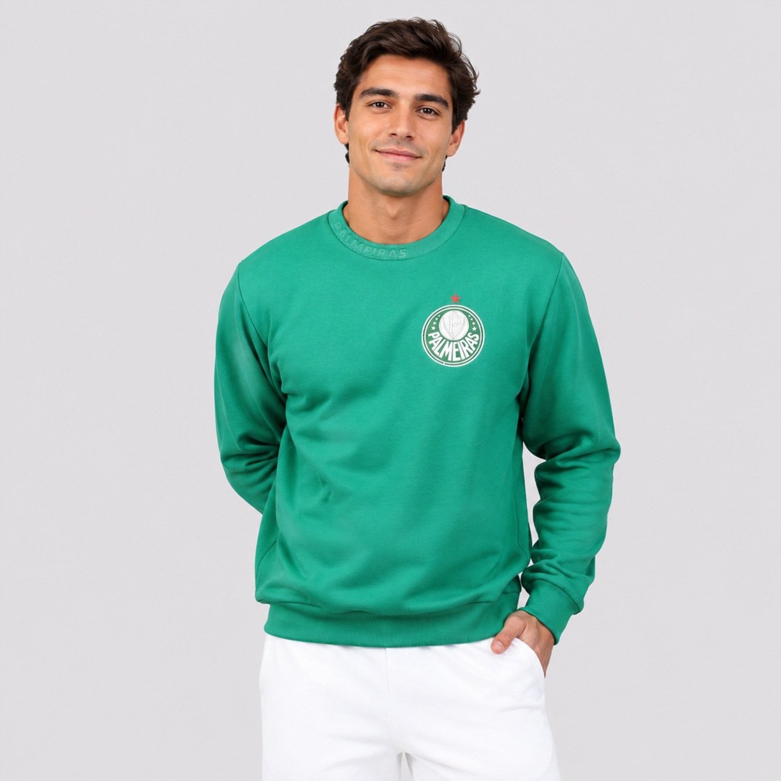 Moletom Palmeiras Embossed Verde