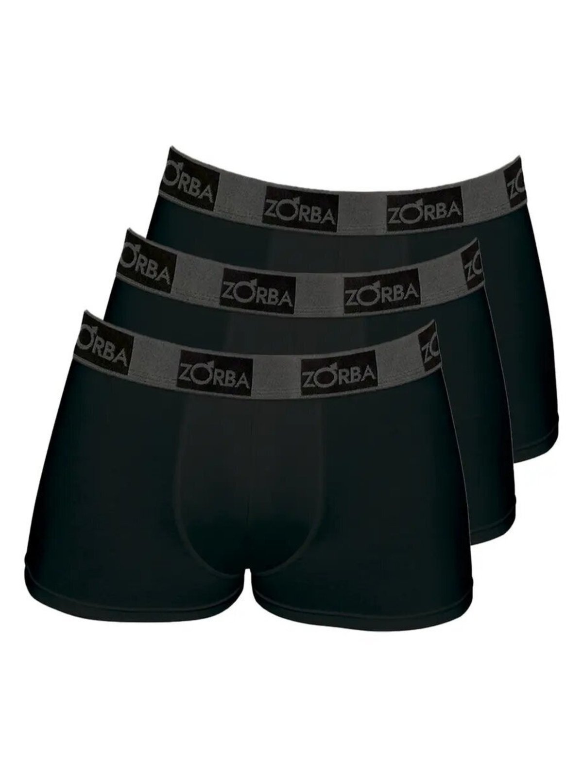 Kit com 3 Cuecas Boxer Zorba 717 Preto