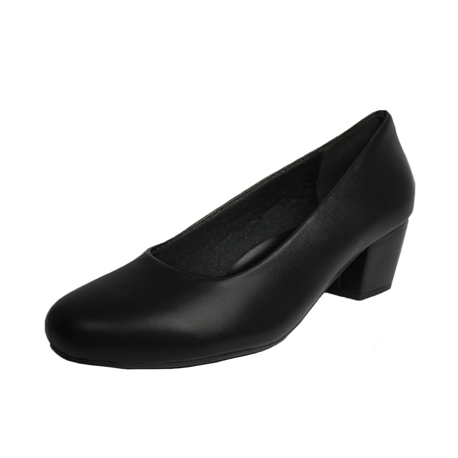 Scarpin Boneca Salto Baixo Grosso Luiza Sobreira Preto Mod. 2076
